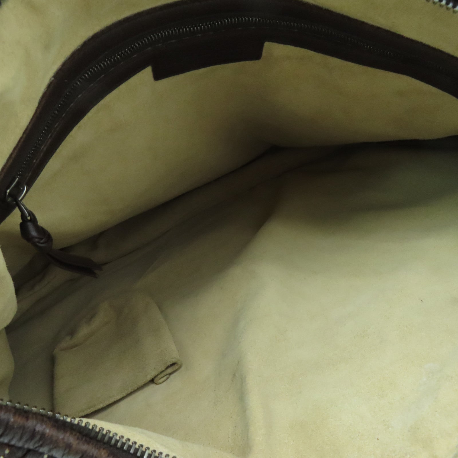 BOTTEGA VENETA 织纹皮革Shoulder Bag肩背袋啡色