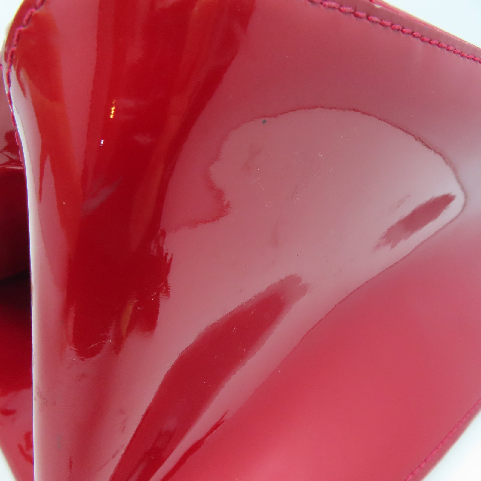 LOUIS VUITTON Vernis Rosewood Avenue金扣手挽袋/肩背袋紅色