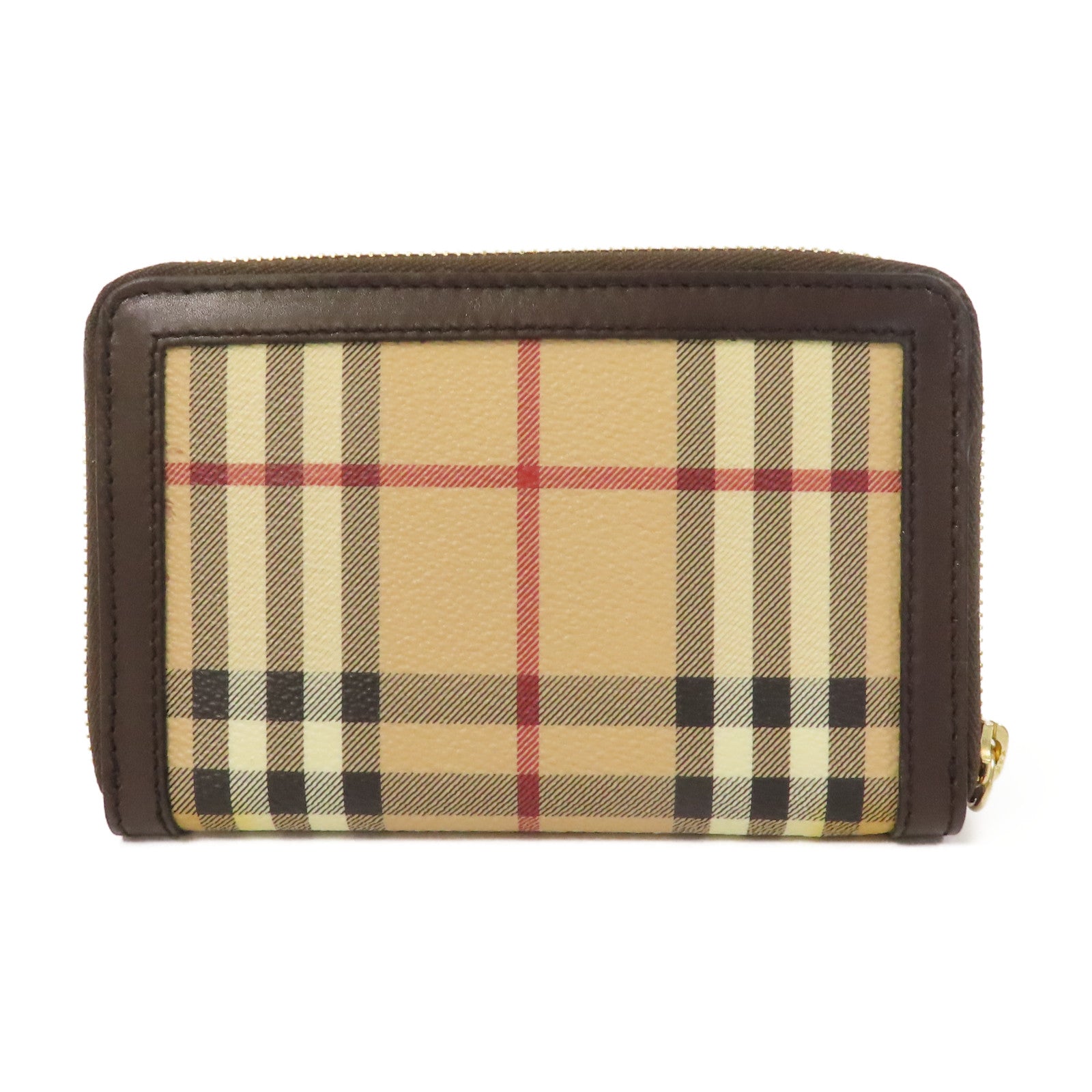 BURBERRY 塗層帆布Wallet金扣錢包啡色