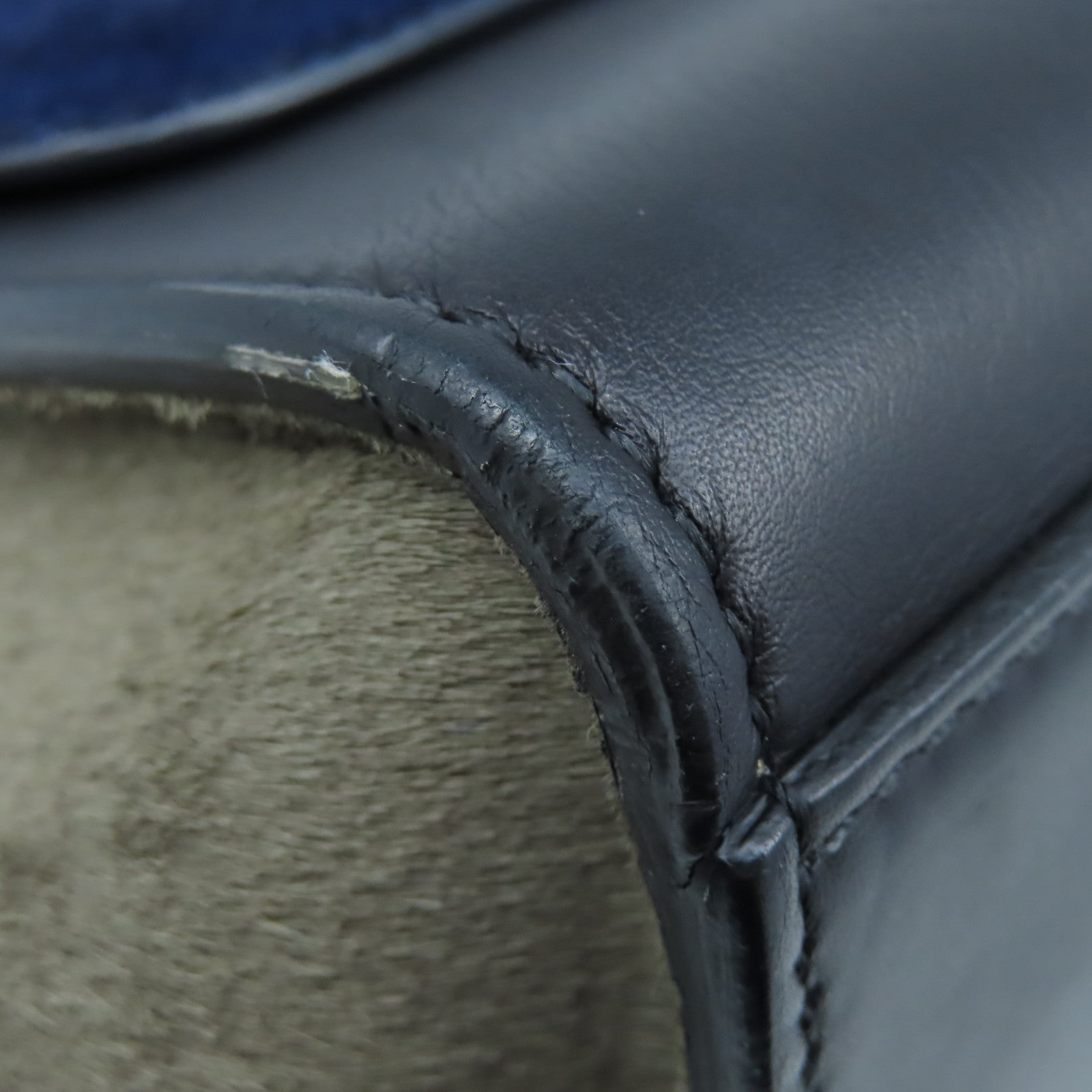 CELINE 馬毛/牛皮皮革Trapeze 2Way Shoulder Bag金扣手挽肩背兩用袋黑色/深藍色/灰色
