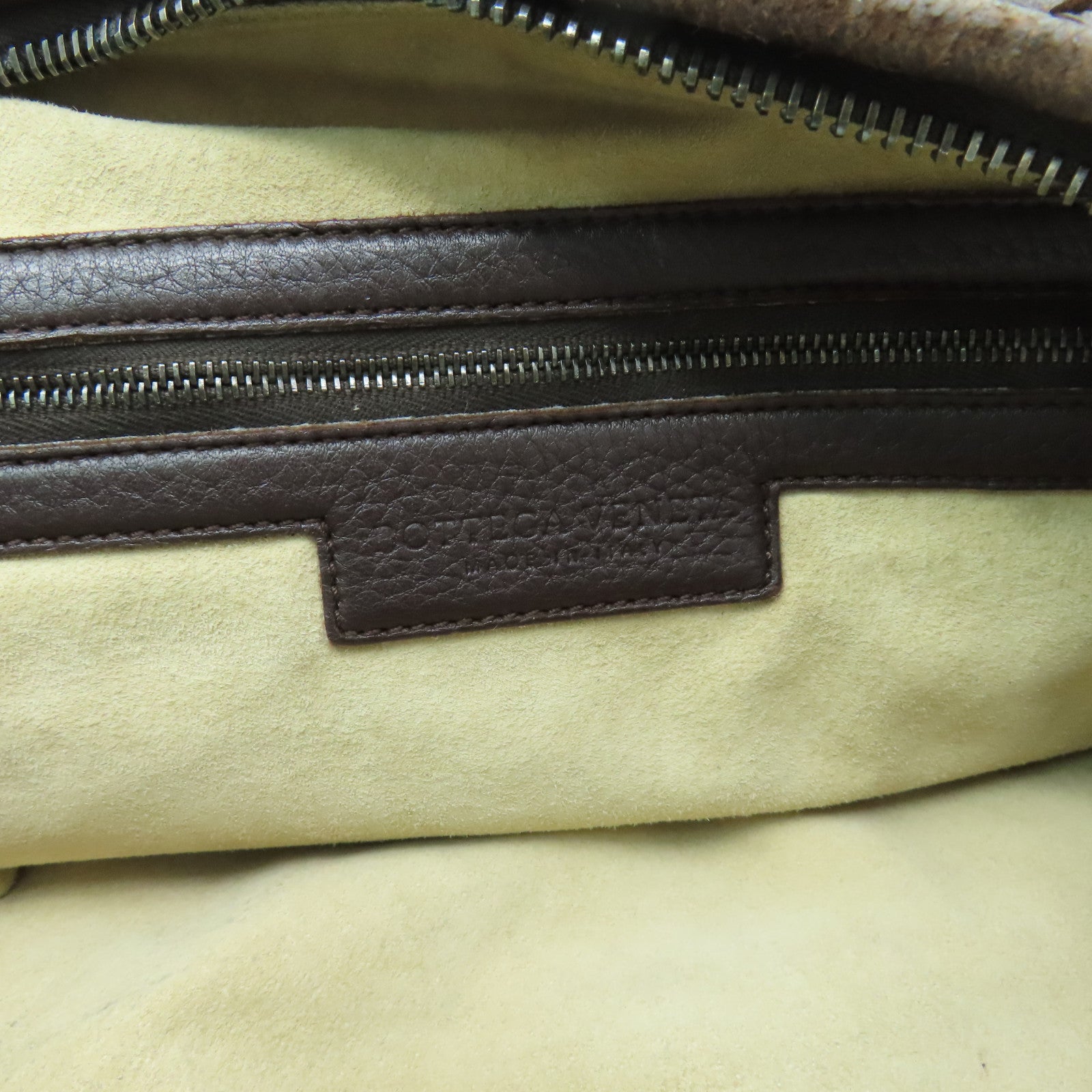 BOTTEGA VENETA 织纹皮革Shoulder Bag肩背袋啡色