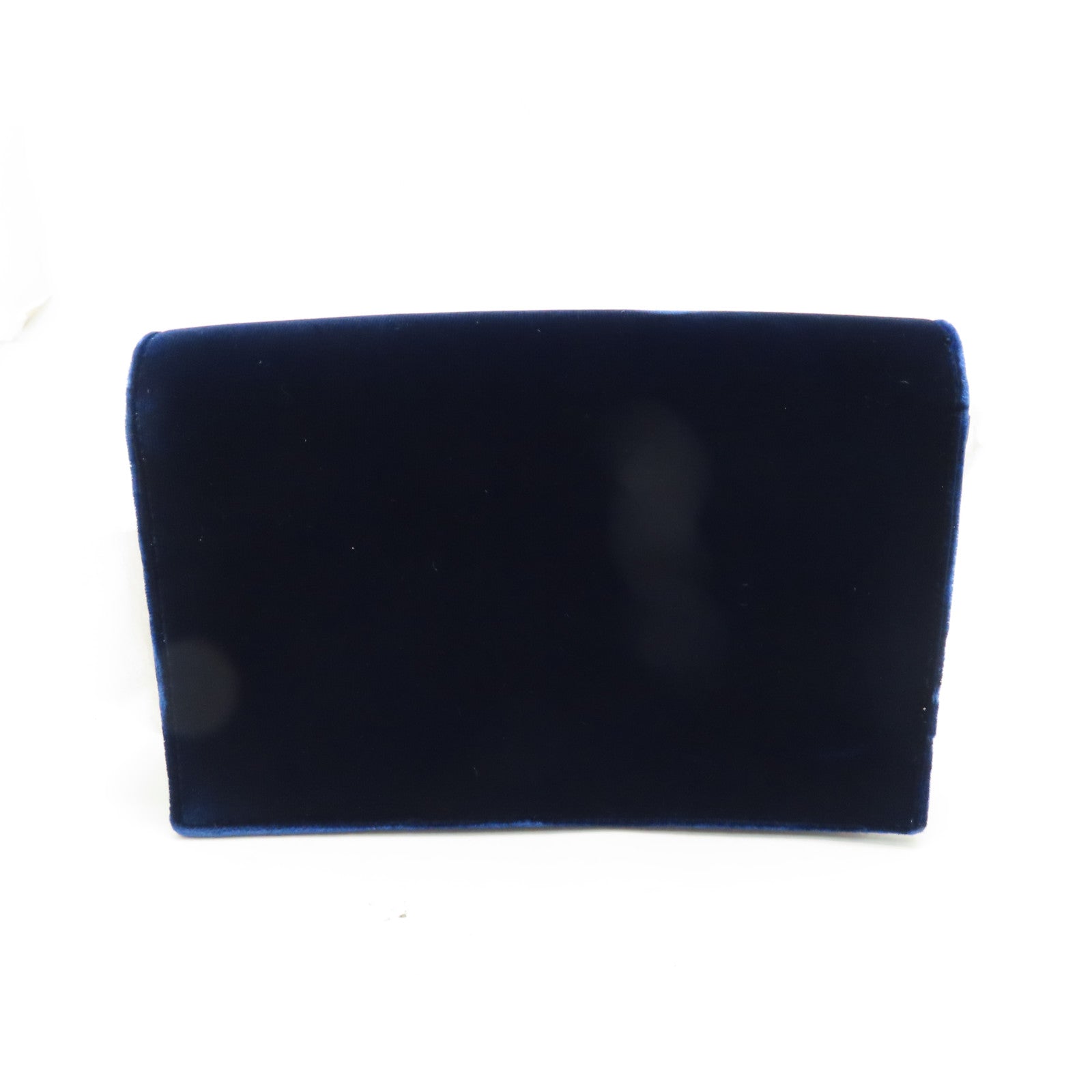 YVES SAINT LAURENT Velvet Kate Small Chain Bag Silver Buckle Chain Shoulder Bag Black/Blue