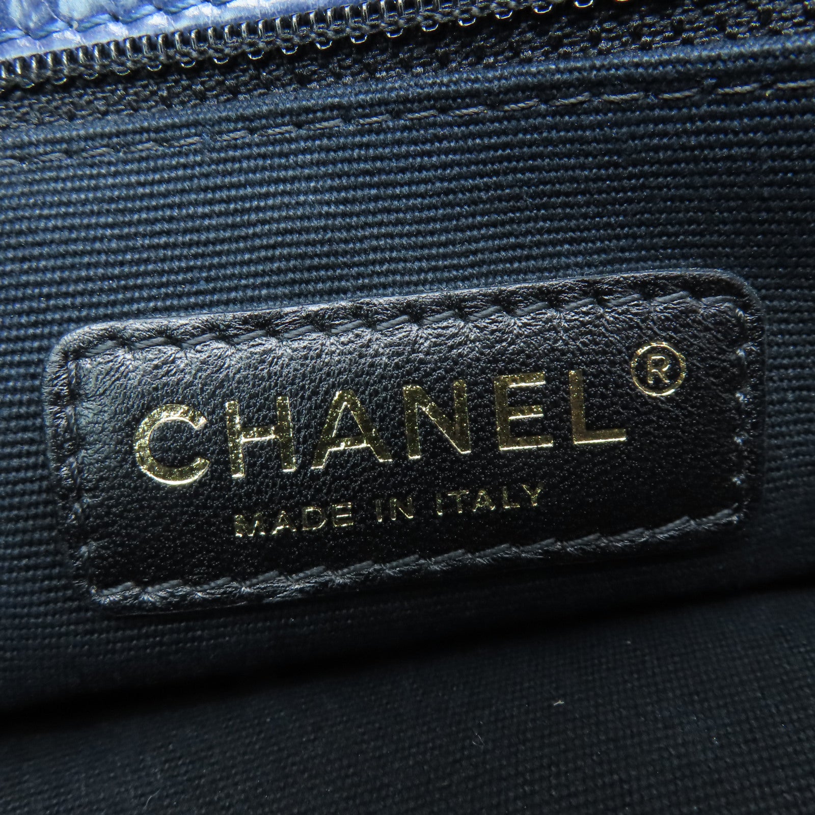 CHANEL 【激減優惠】牛皮皮革Shoulder Bag金扣鏈帶肩背袋藍色