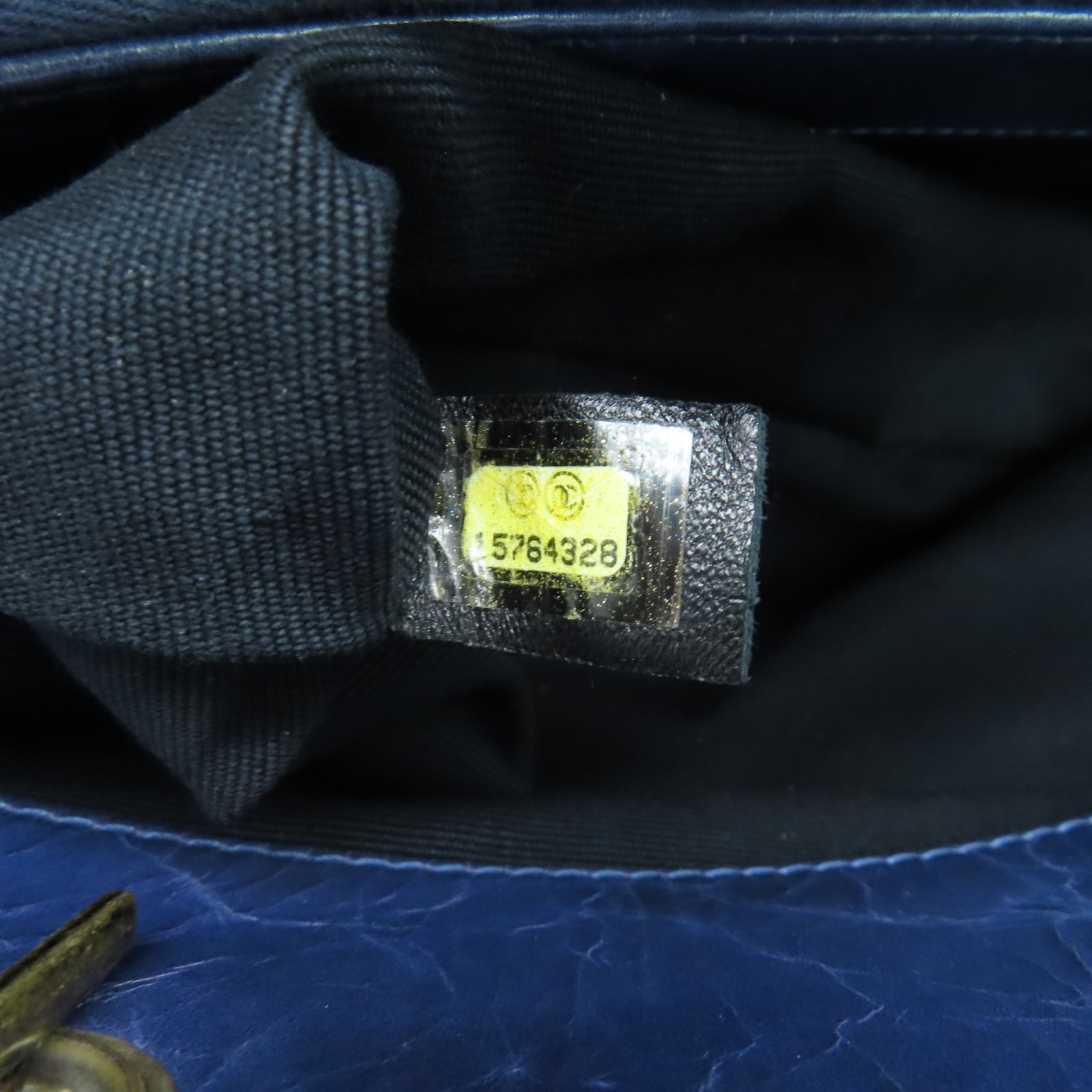 CHANEL 【激減優惠】牛皮皮革Shoulder Bag金扣鏈帶肩背袋藍色