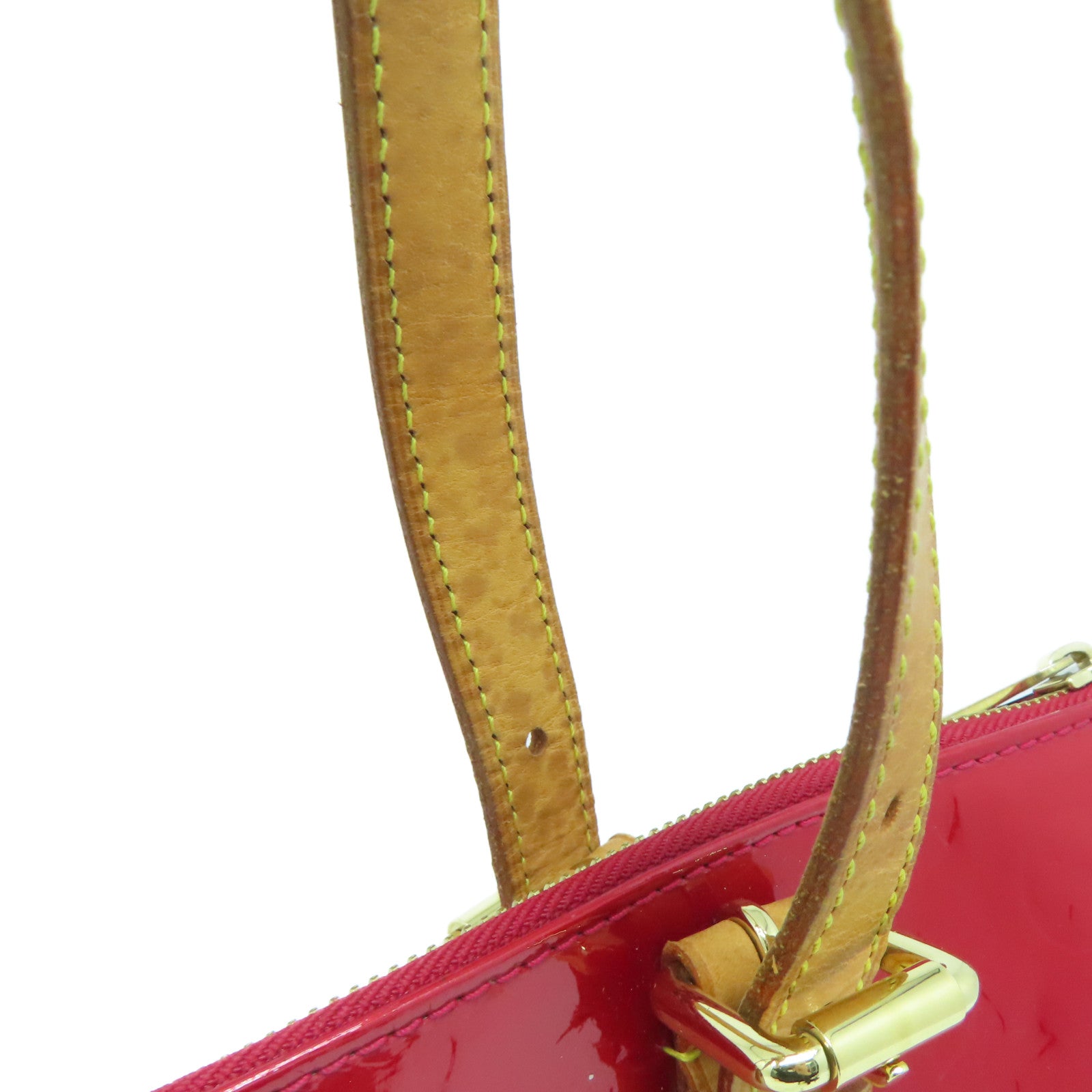 LOUIS VUITTON Vernis Rosewood Avenue金扣手挽袋/肩背袋紅色