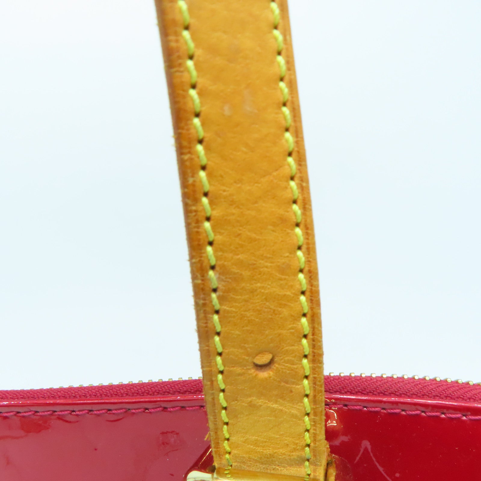 LOUIS VUITTON Vernis Rosewood Avenue金扣手挽袋/肩背袋紅色