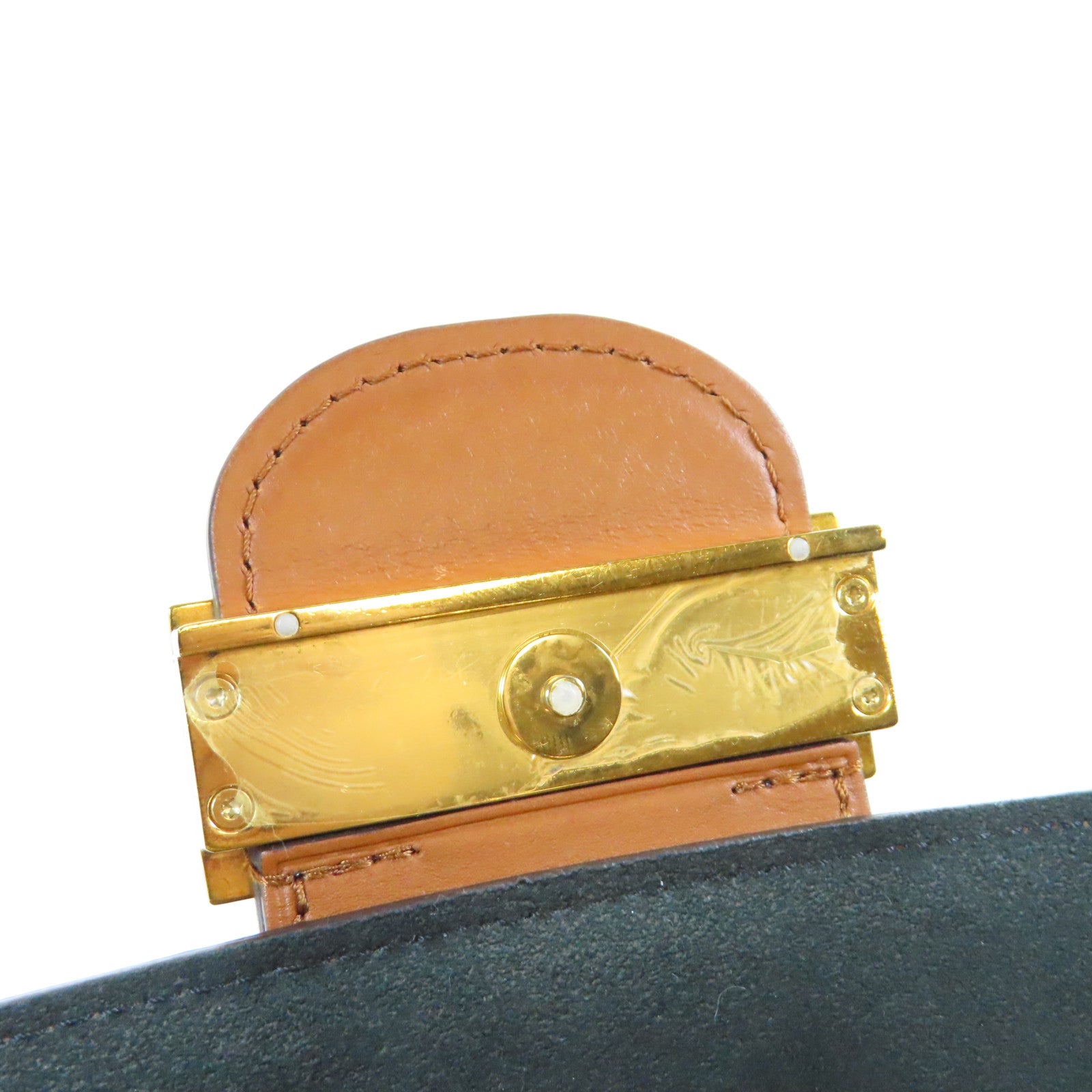 LOUIS VUITTON Monogram Reverse Mini Dauphino金扣肩背袋啡色