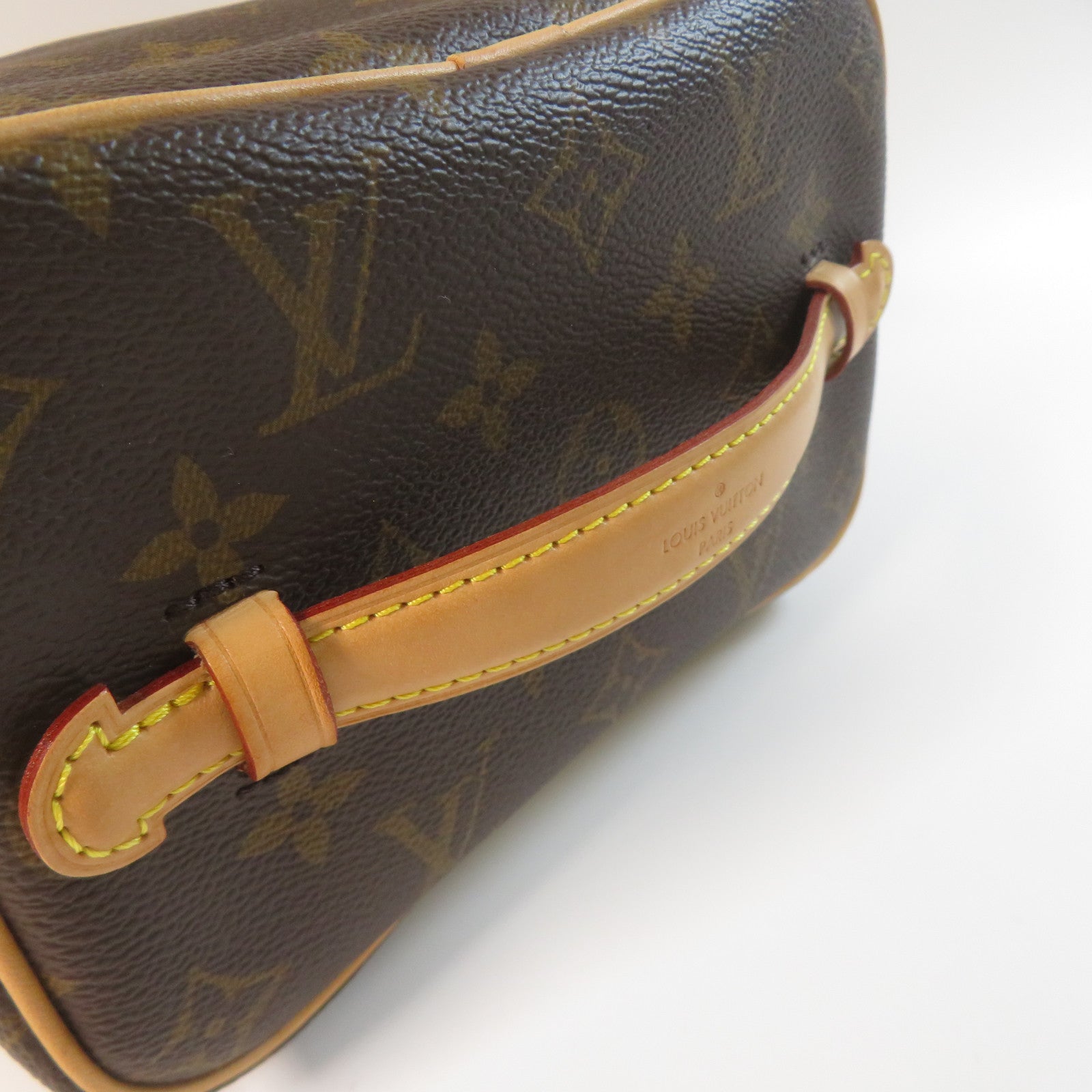 LOUIS VUITTON Monogram Nice Mini Toiletry金扣化妝袋啡色