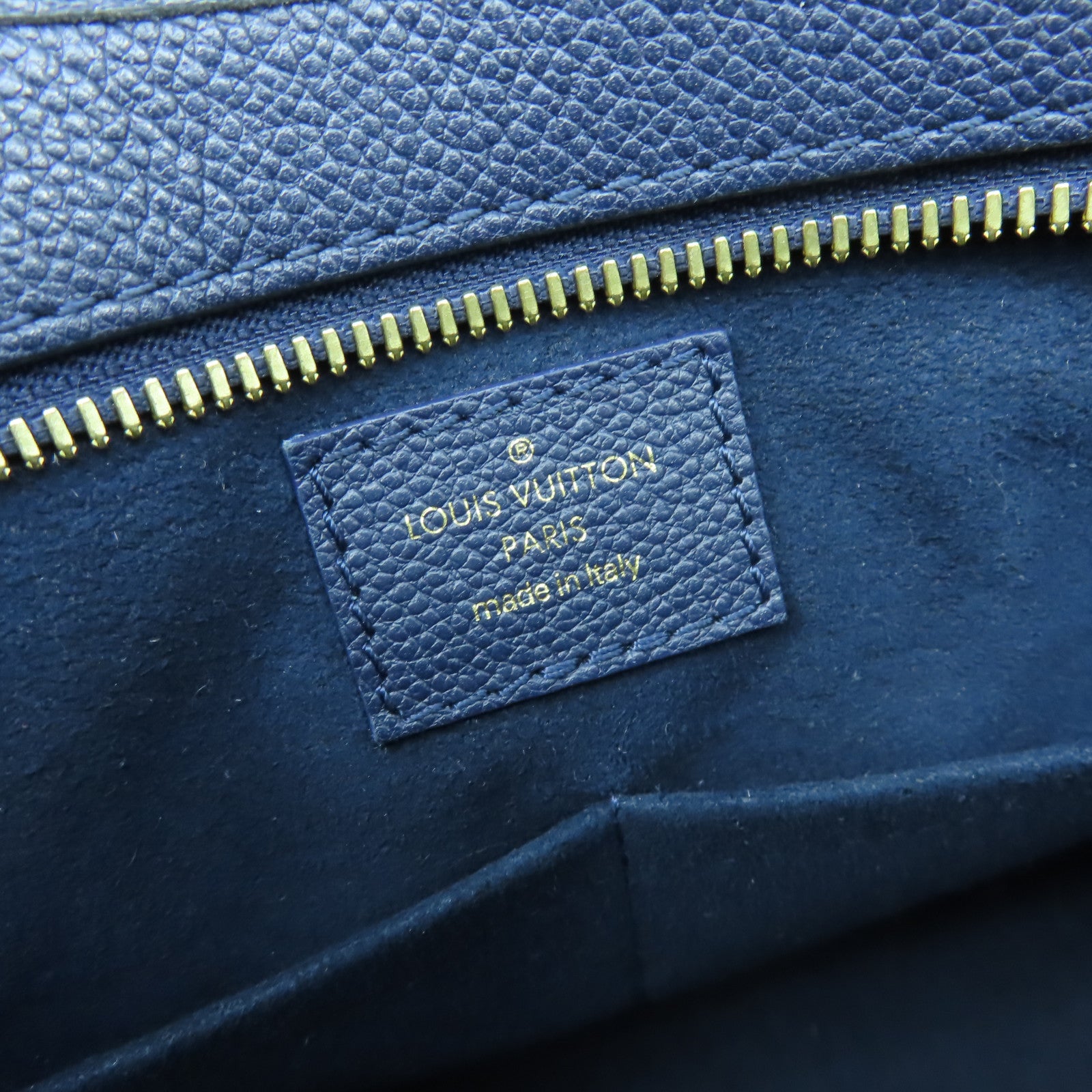 LOUIS VUITTON Monogram Popincourt MM金扣手挽肩背兩用袋啡色/藍色