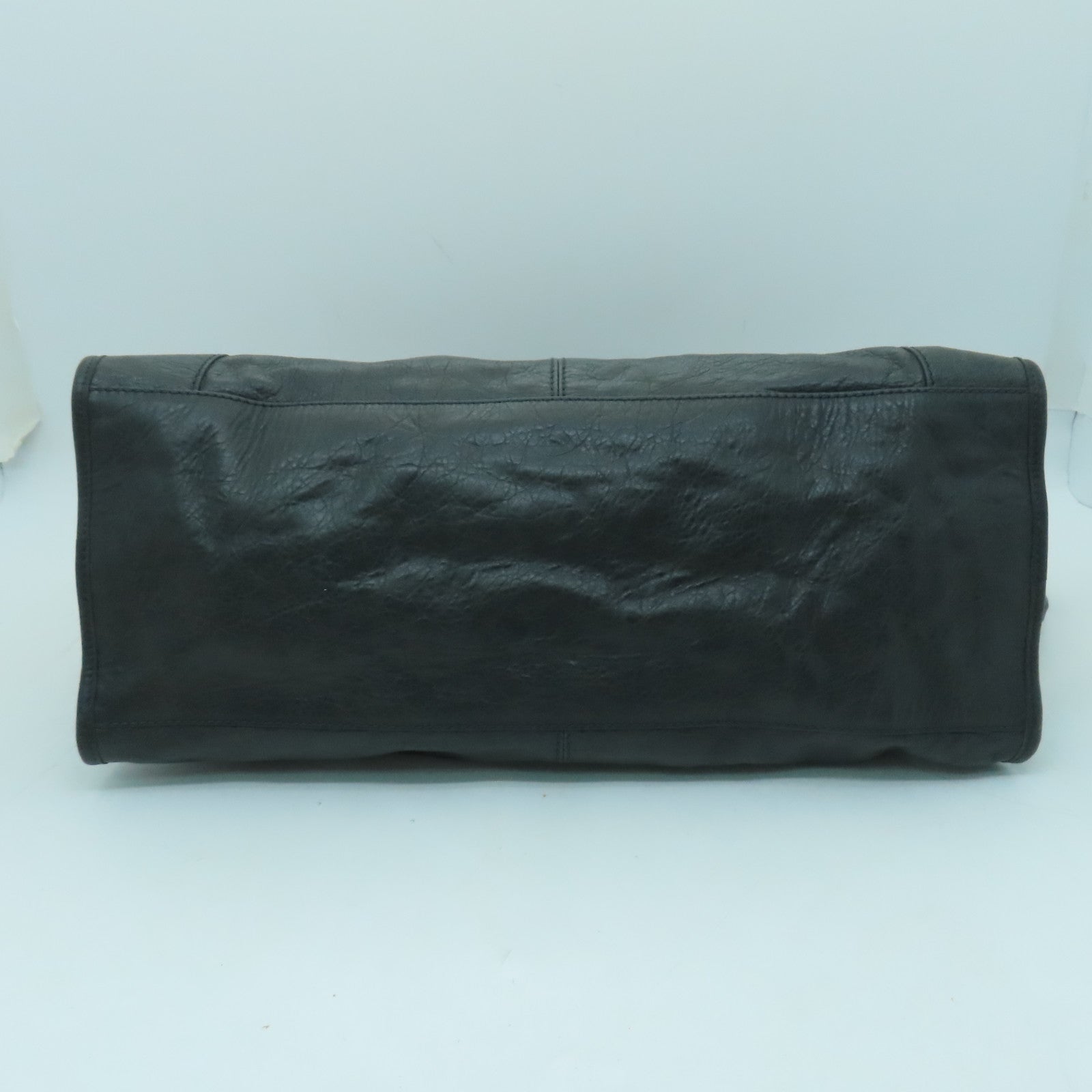 BALENCIAGA 牛皮皮革2 Way Shoulder金扣手挽肩背两用袋灰色