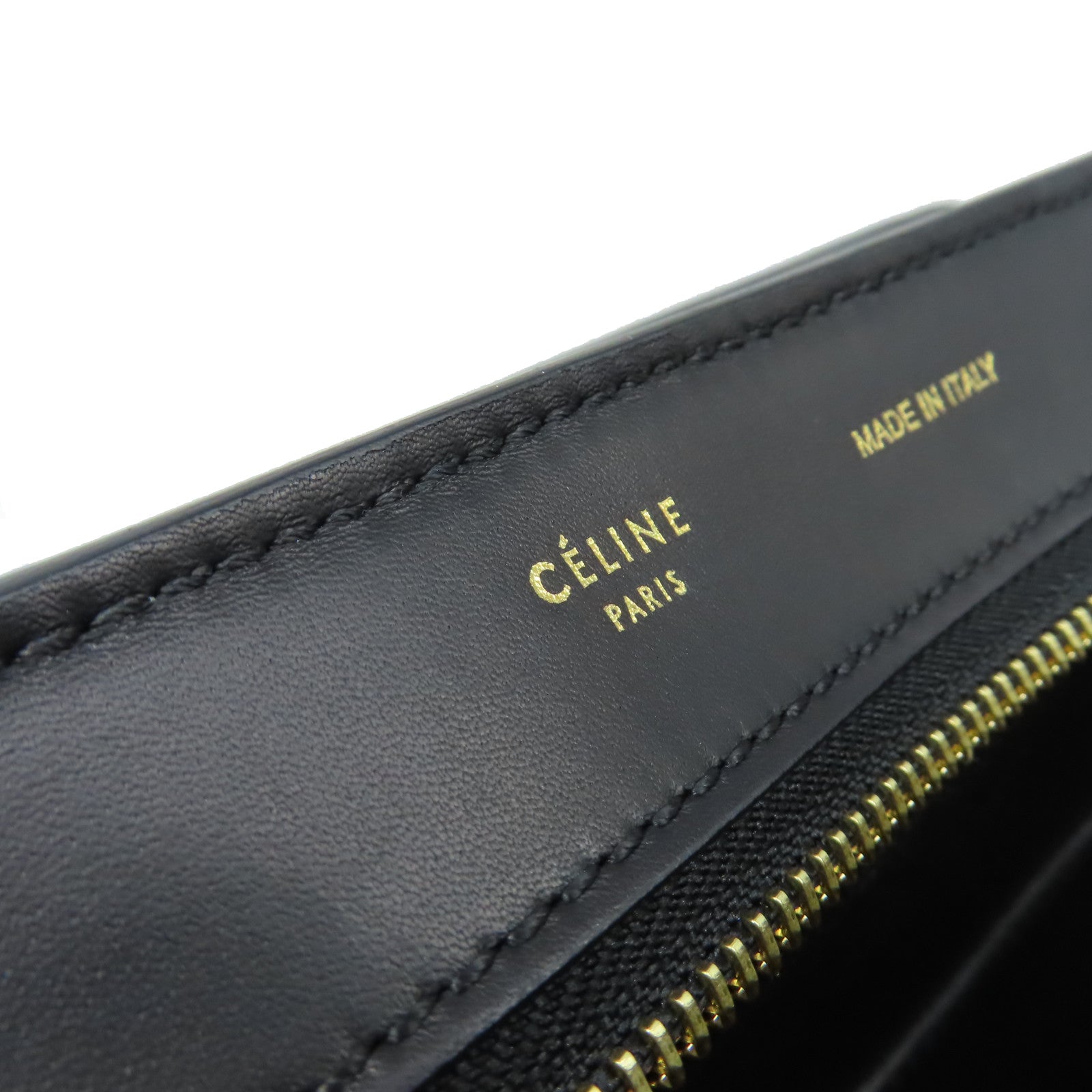 CELINE 馬毛/牛皮皮革Trapeze 2Way Shoulder Bag金扣手挽肩背兩用袋黑色/深藍色/灰色