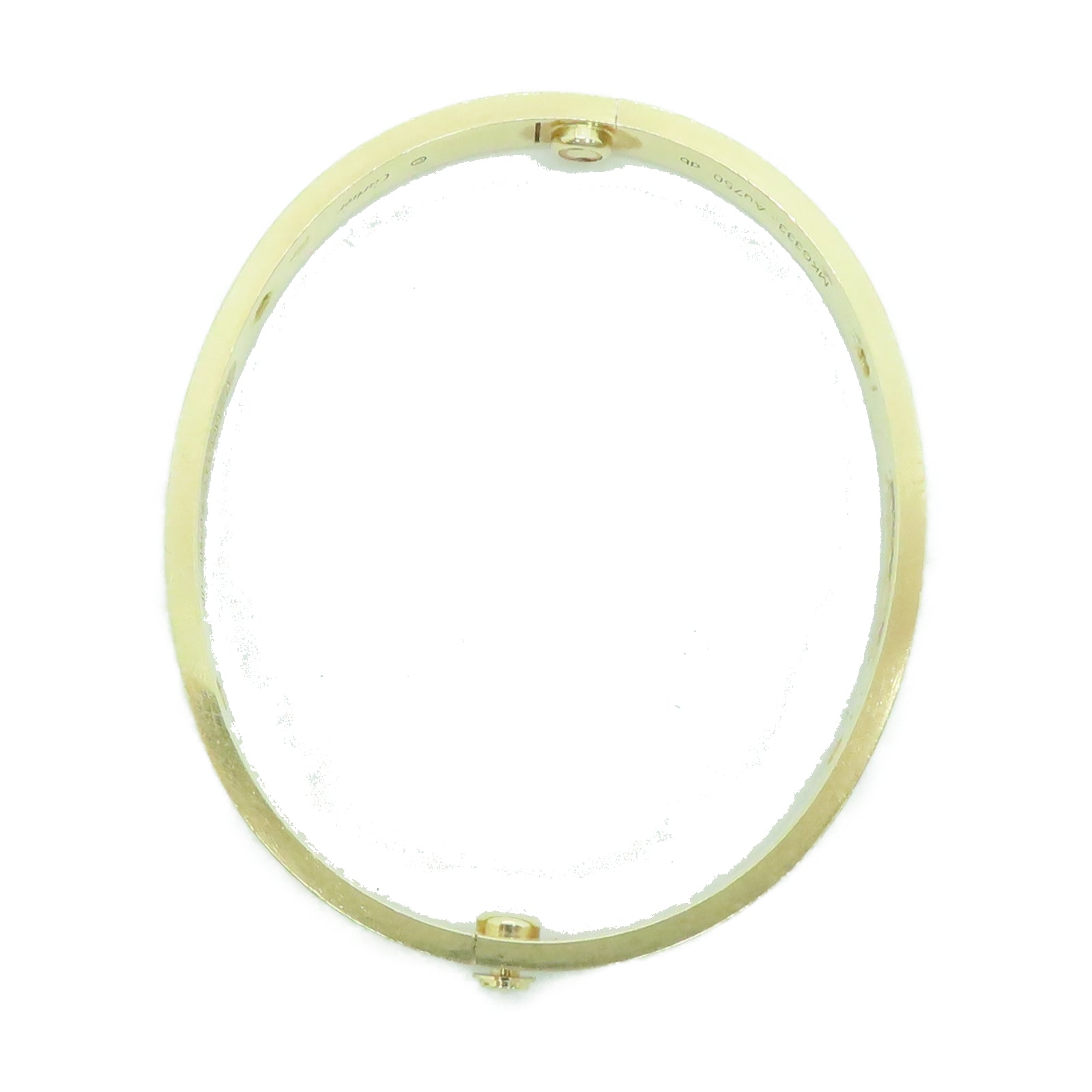 CARTIER 18K黃金Love Bracelet鑽石手環