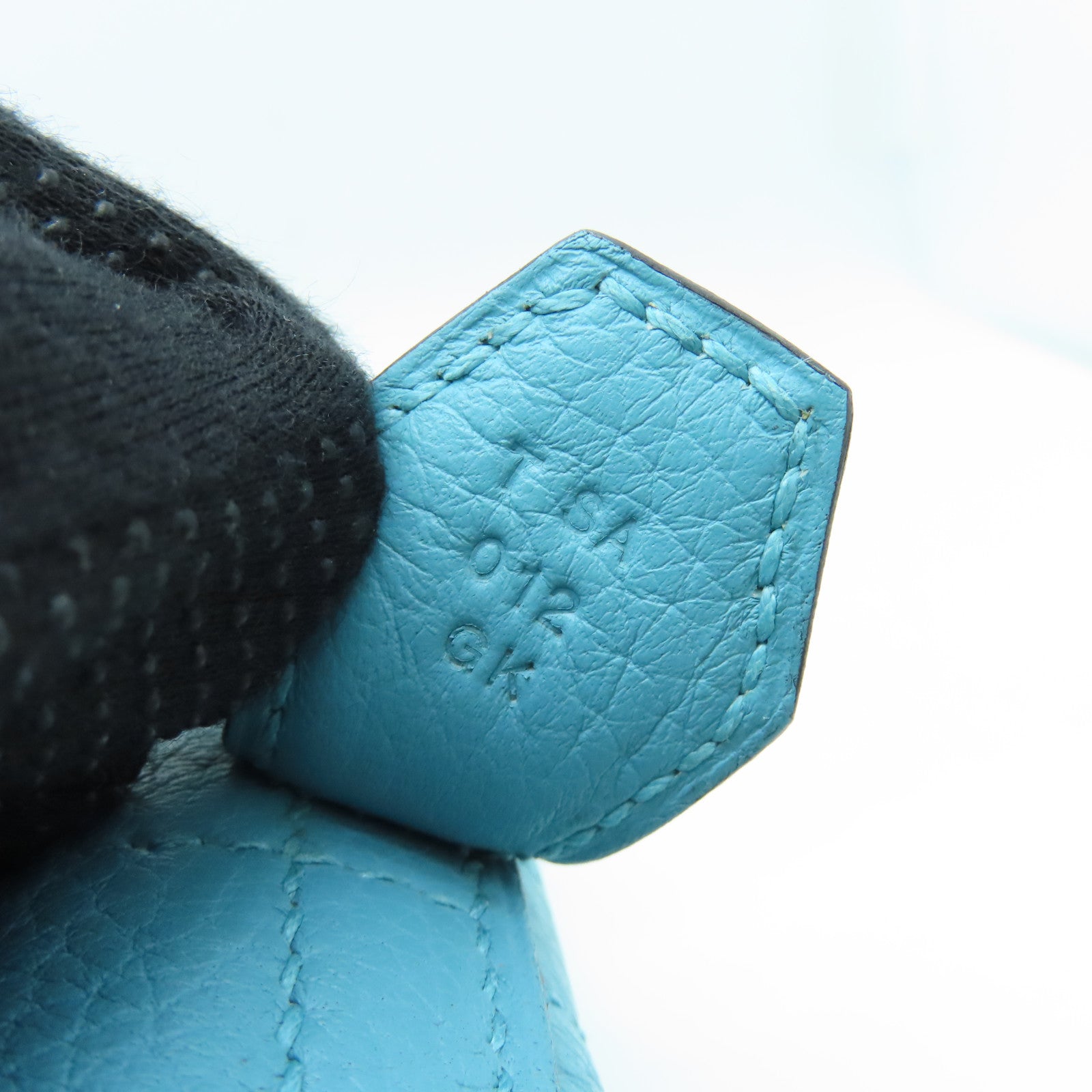 HERMES Clemence皮革Bolide 31銀扣手挽肩背兩用袋Blue Atoll淺藍色