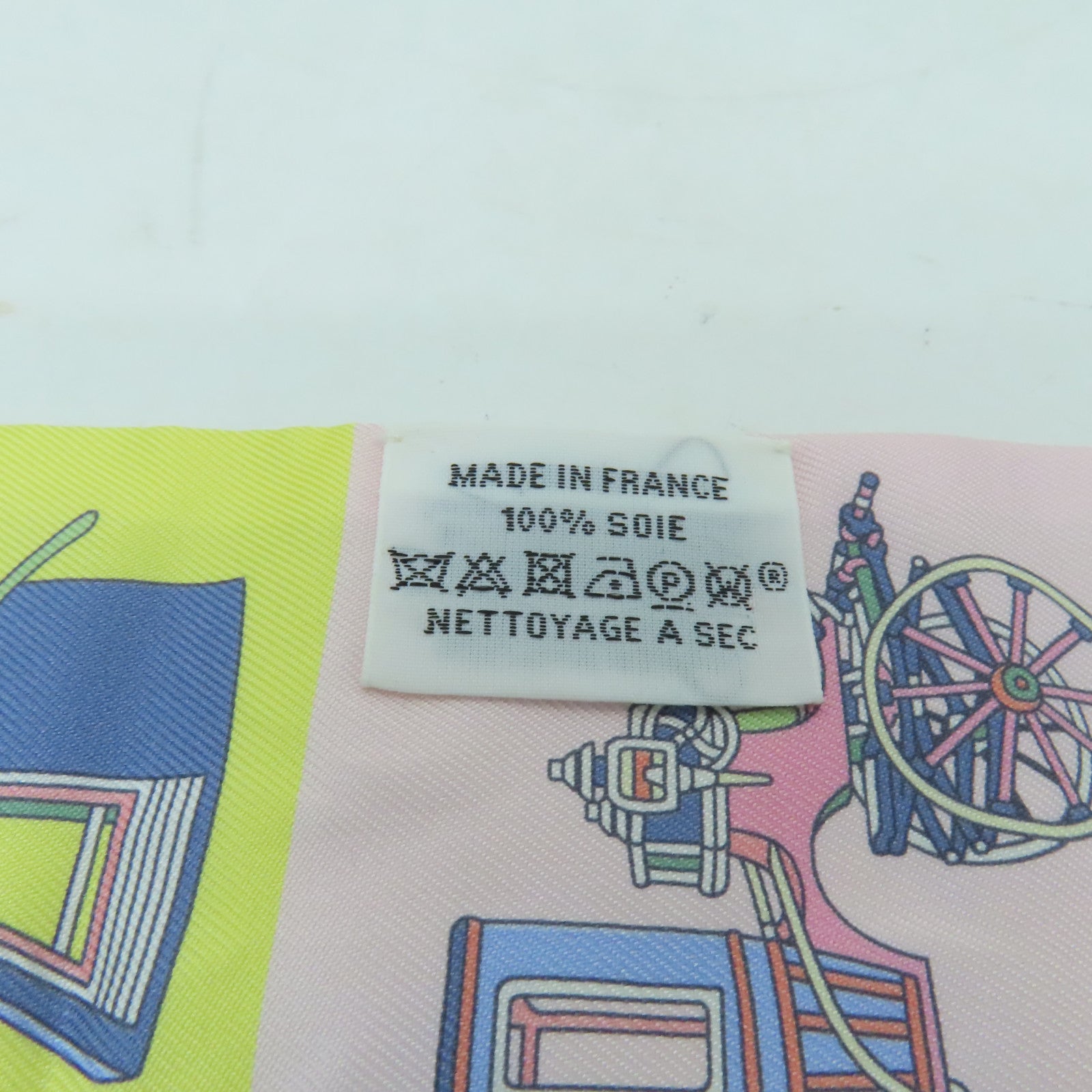 HERMES 絲質Twilly絲巾彩色