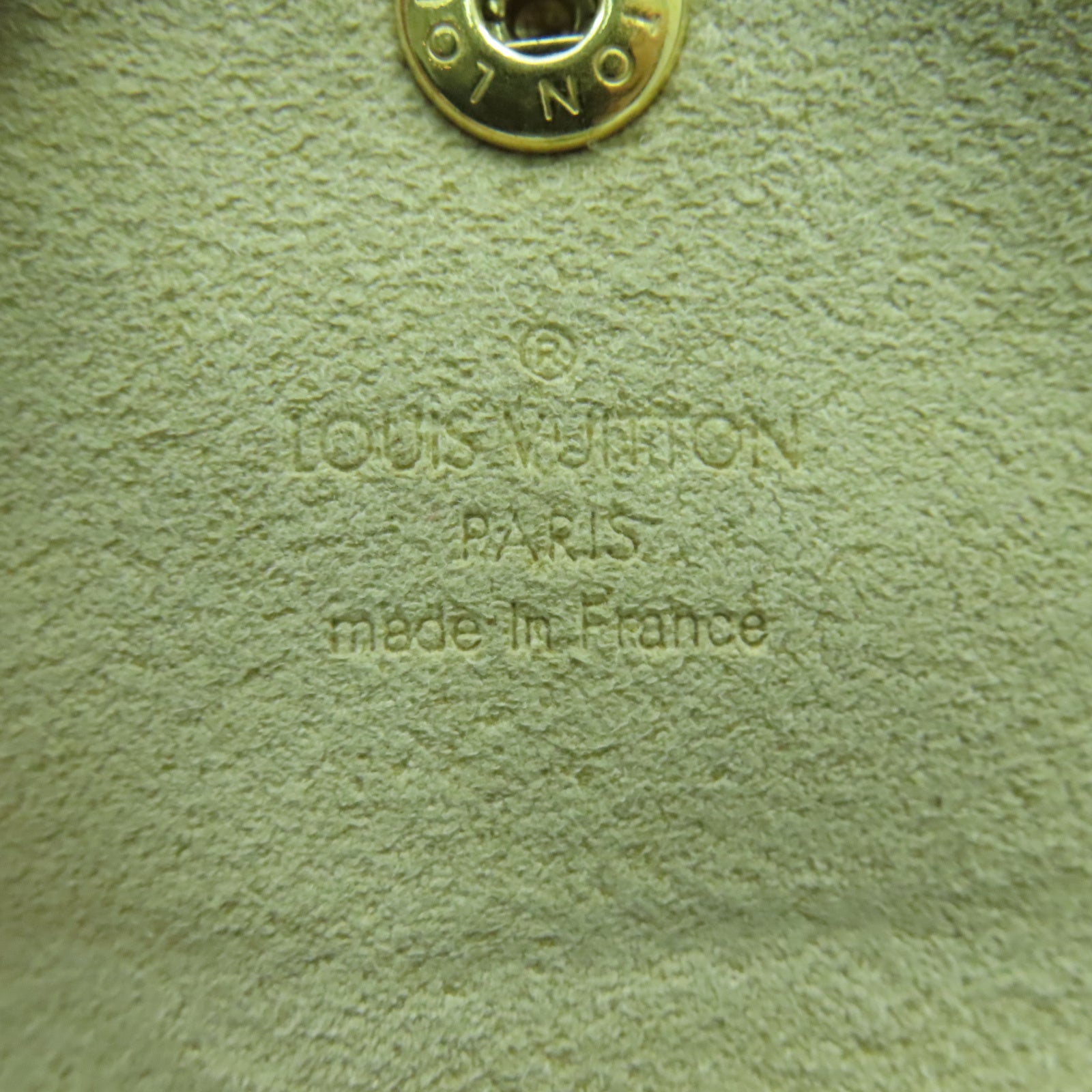 LOUIS VUITTON Monogram Case金扣手拿包啡色