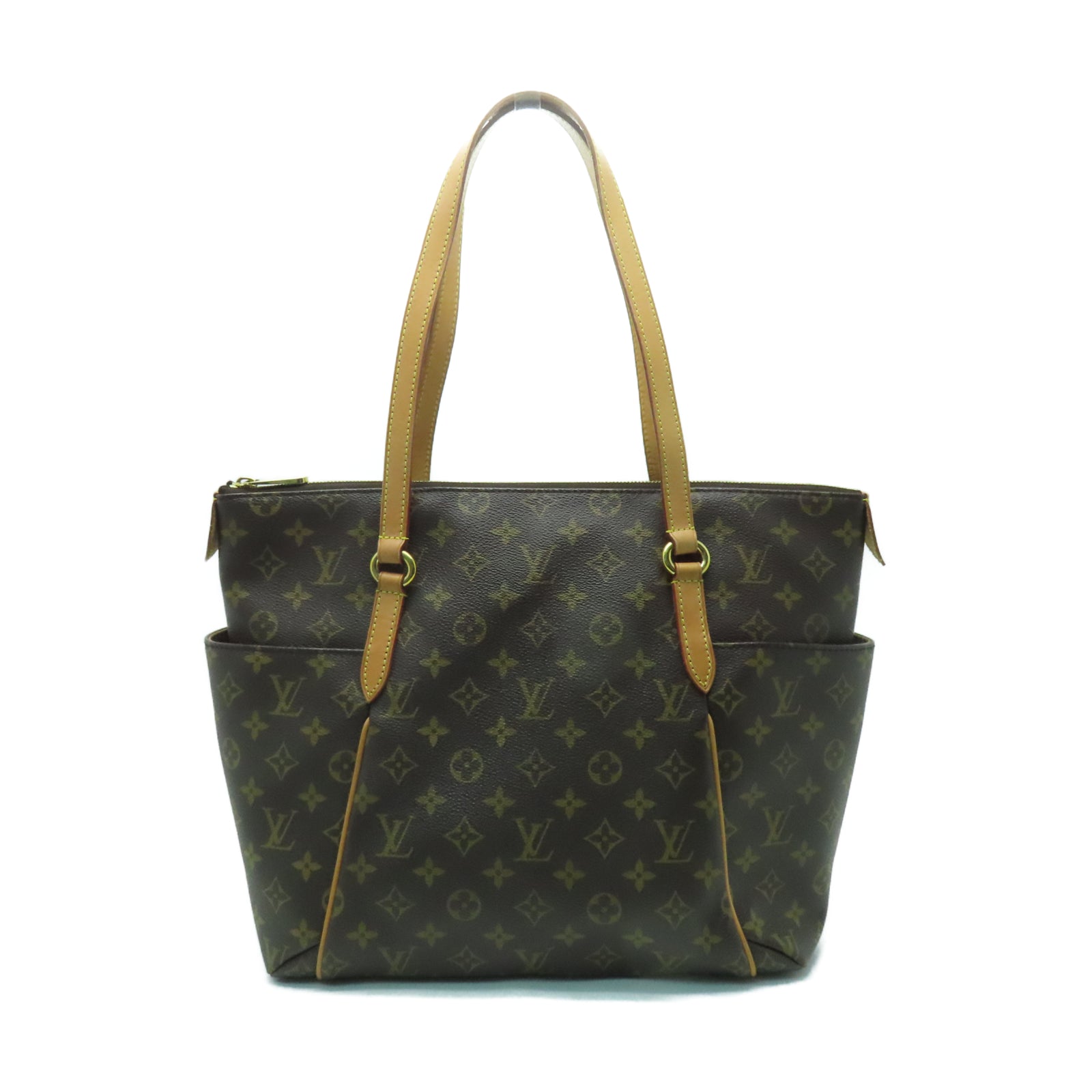 LOUIS VUITTON Monogram Totally MM金扣肩背袋啡色