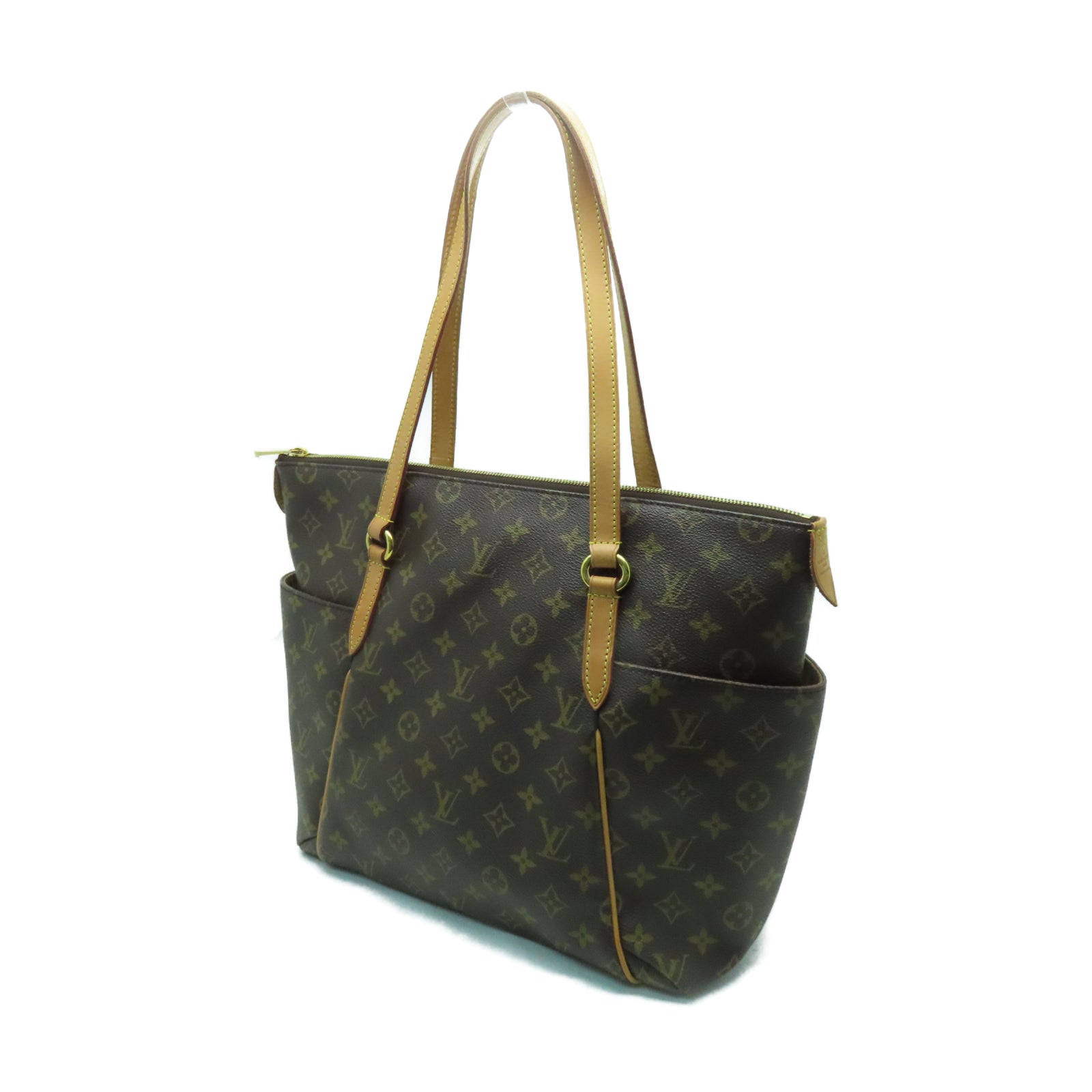 LOUIS VUITTON Monogram Totally MM金扣肩背袋啡色