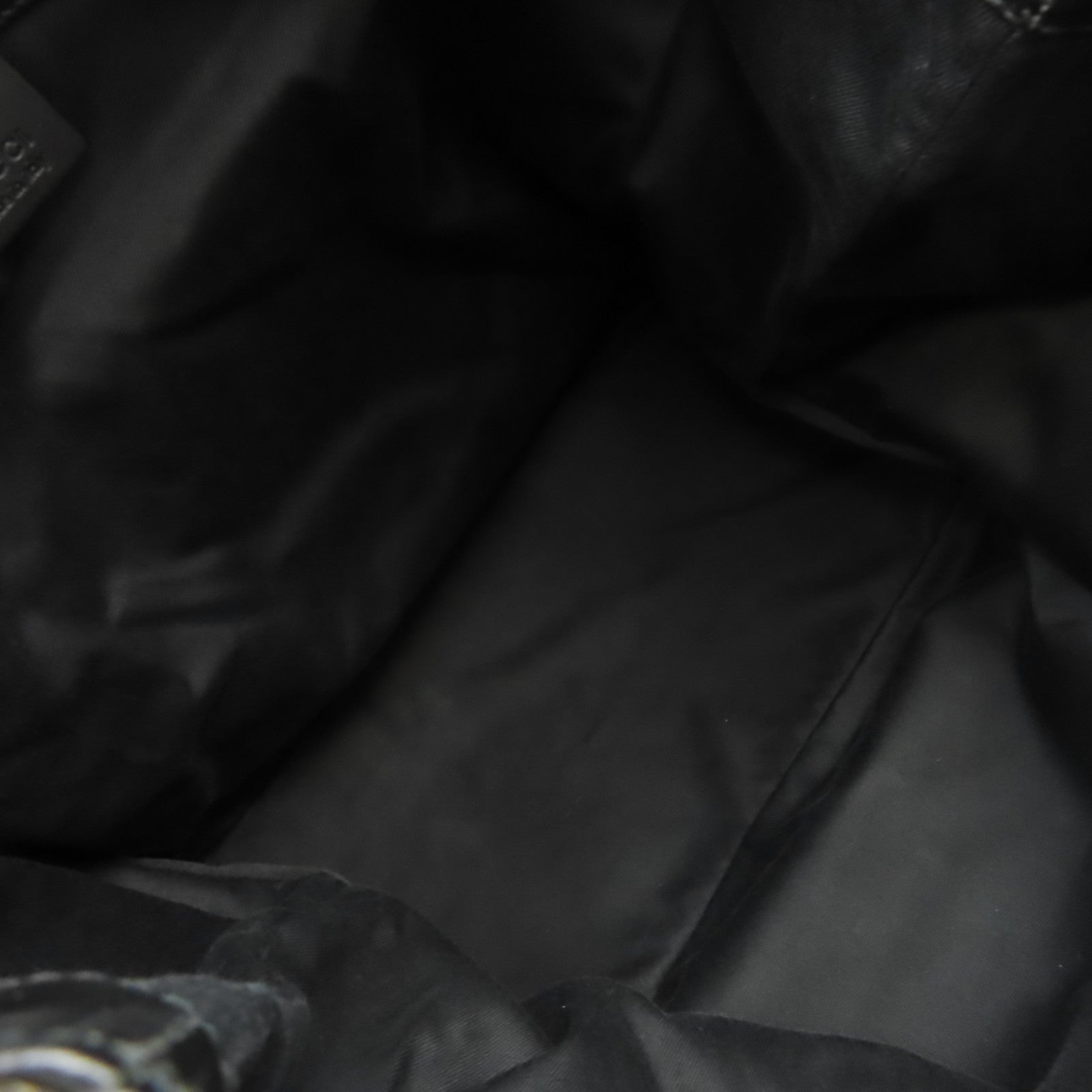 GUCCI GG帆布Shoulder Bag肩背袋黑色