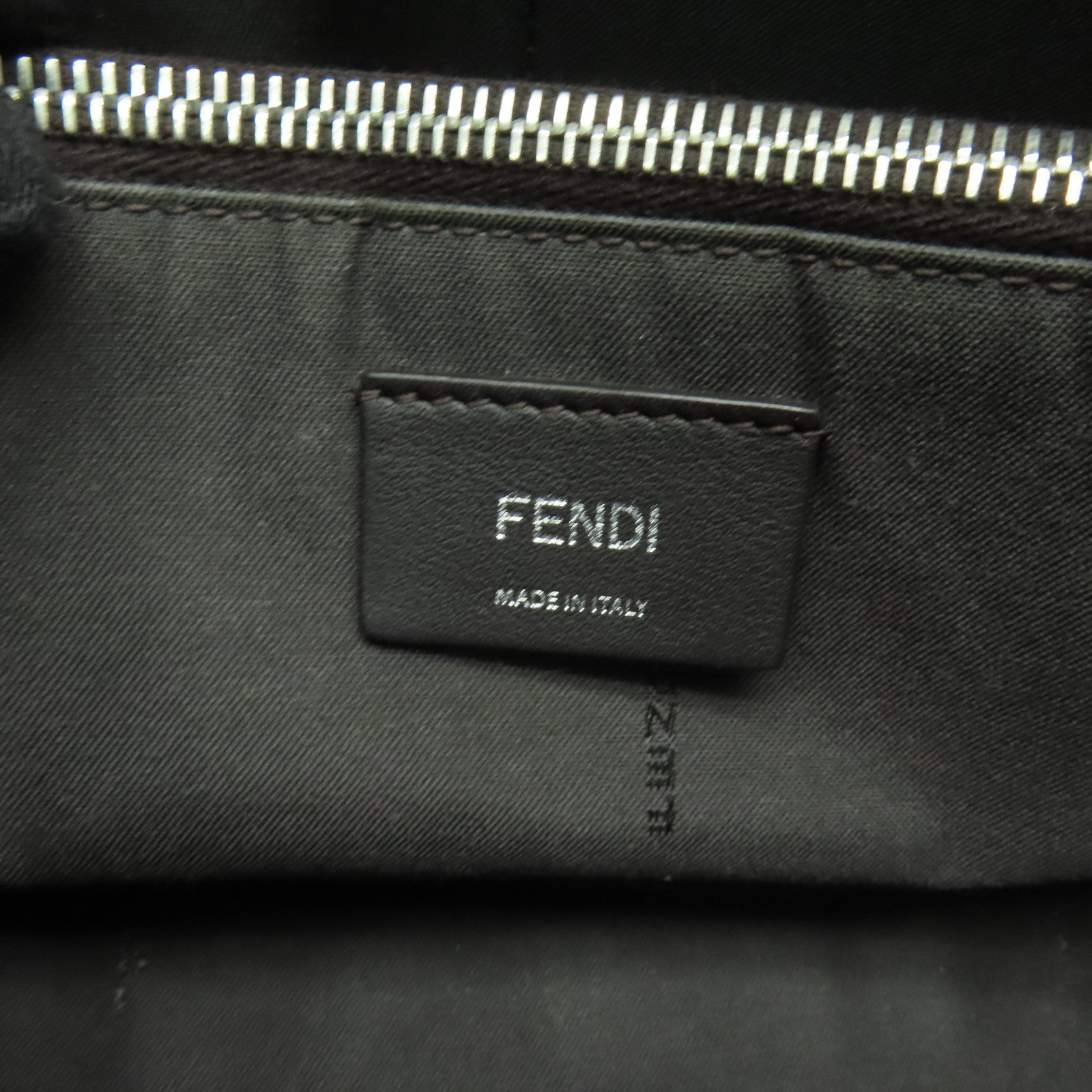 FENDI 牛皮皮革/蛇皮皮革By The Way銀扣手挽肩背兩用袋深綠色
