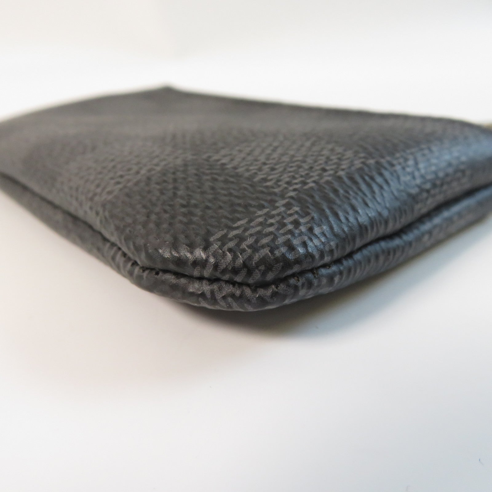 LOUIS VUITTON Damier Graphite Key Pouch銀扣鎖匙包黑色