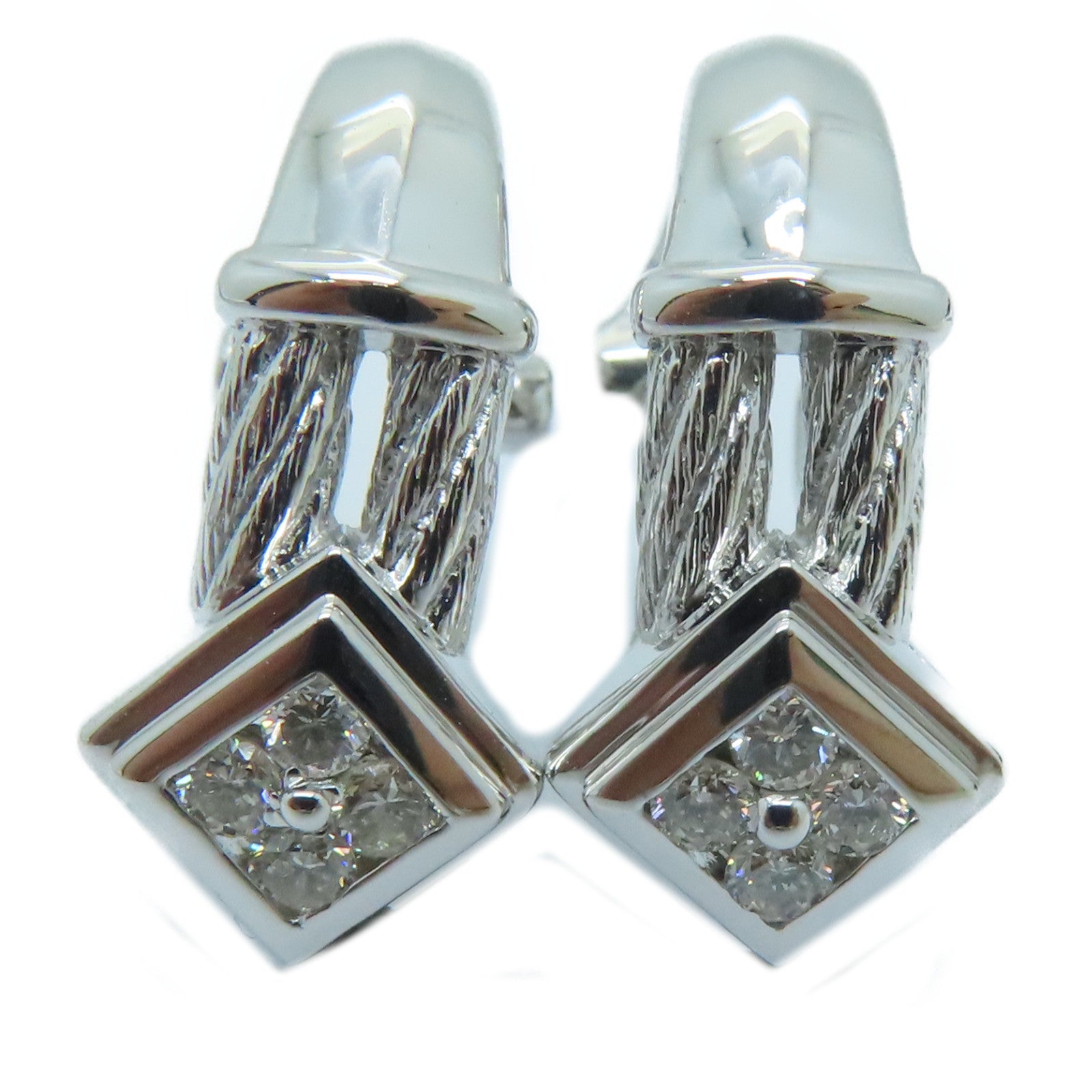 JEWELRY 【激減優惠】18K白金Diamond Earrings鑽石耳環