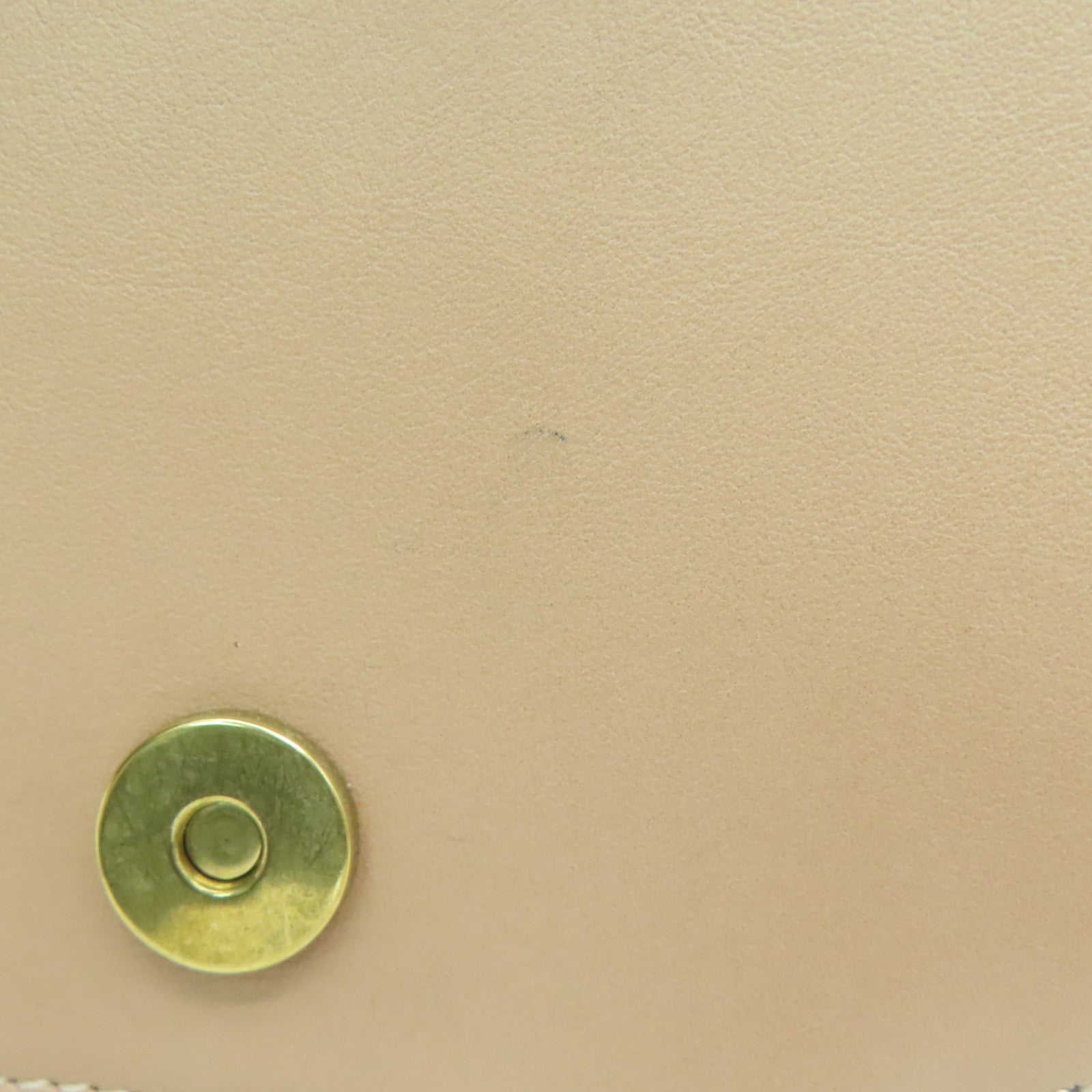 Chloe 牛皮/麂皮皮革Shoulder Bag金扣肩背袋米色