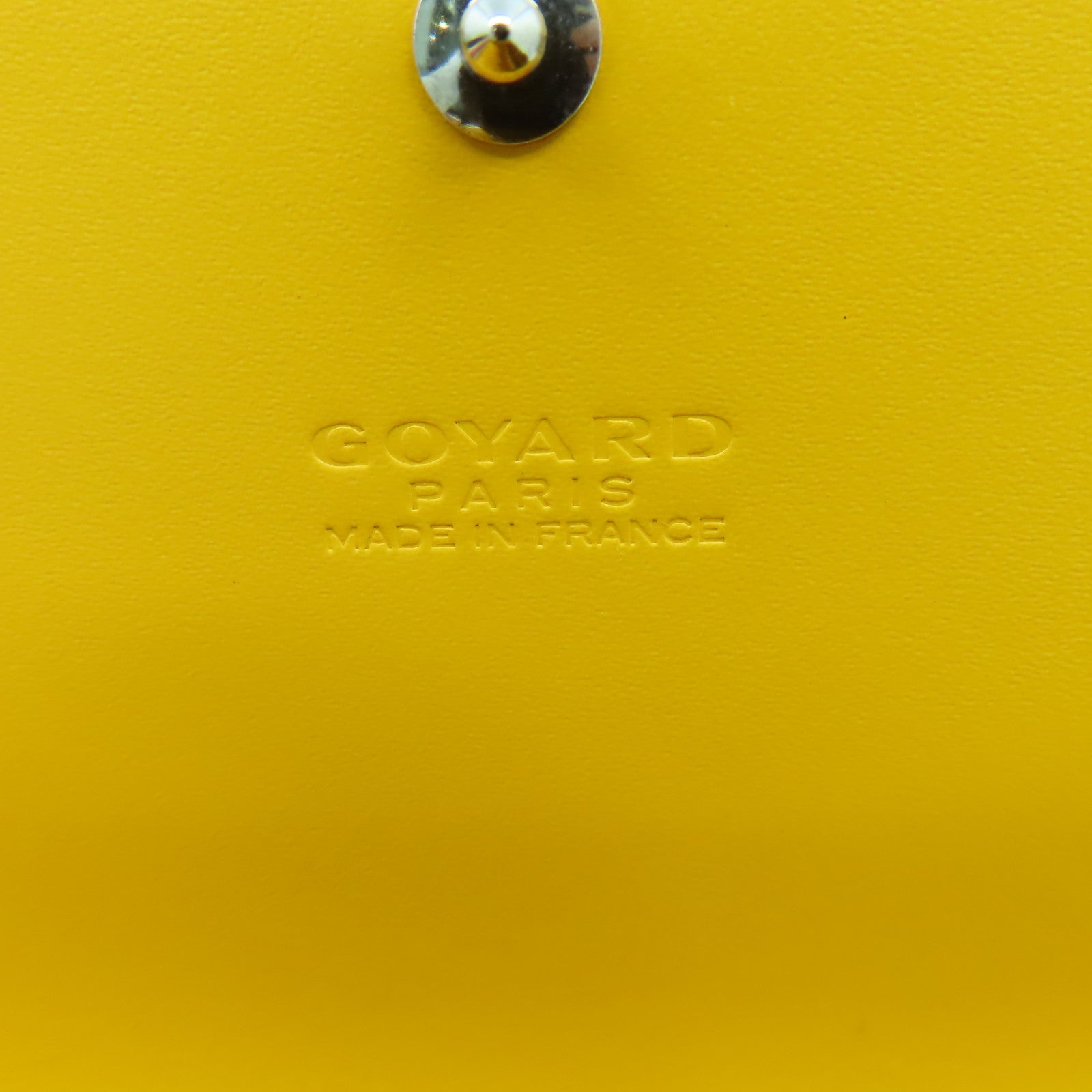 GOYARD 塗層帆布Herrribones Varennes Long Wallet銀扣長錢包黃色