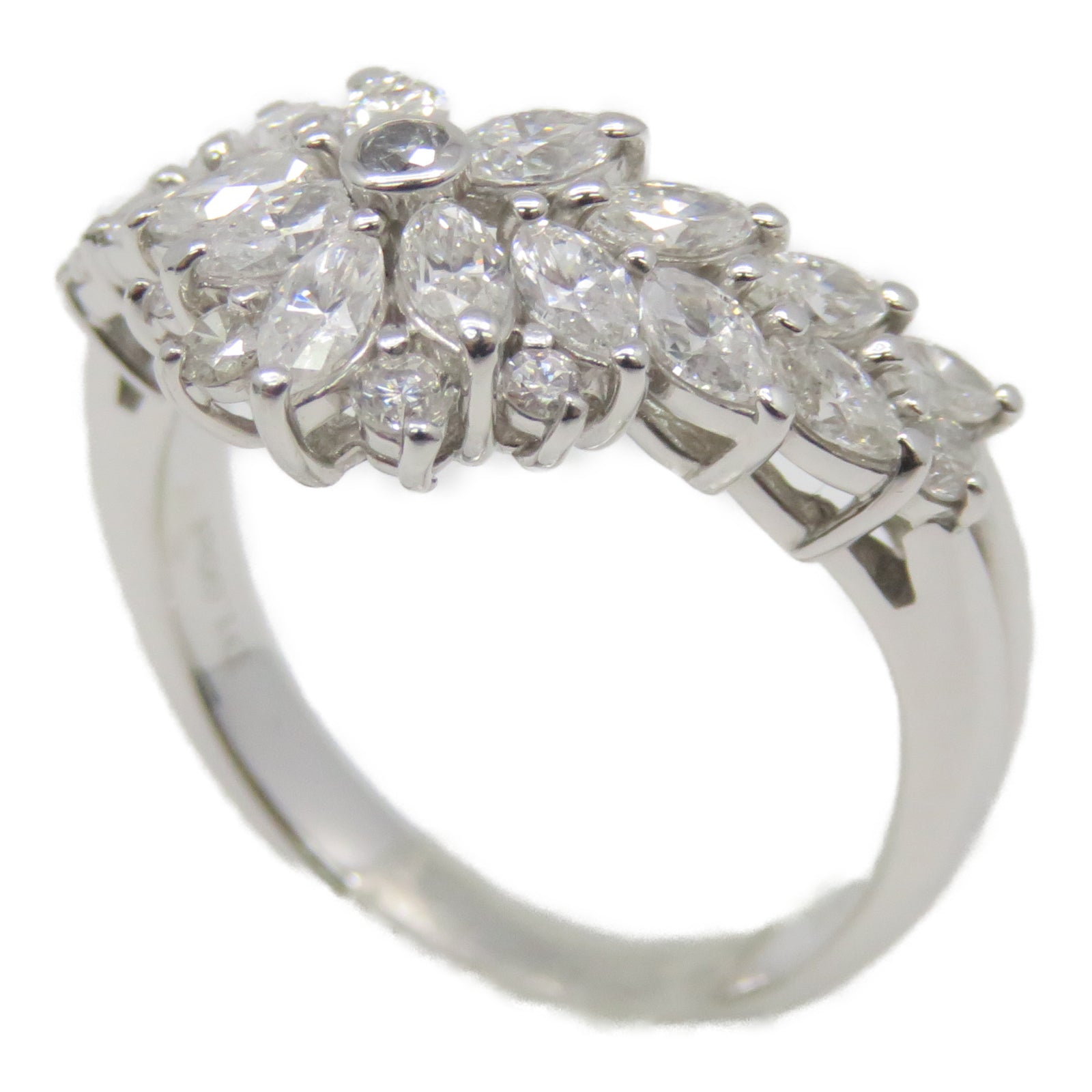 JEWELRY PT900白金Diamond Ring 1.0ct钻石戒指US#5