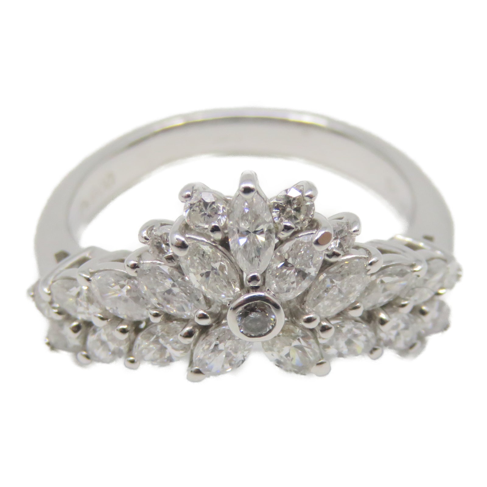 JEWELRY PT900白金Diamond Ring 1.0ct钻石戒指US#5