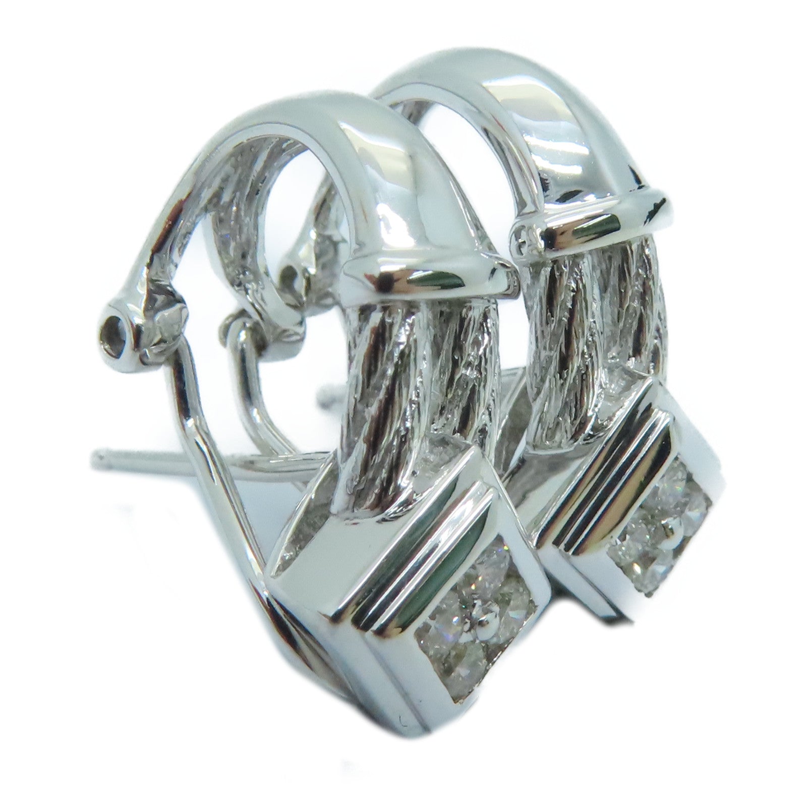 JEWELRY 【激減優惠】18K白金Diamond Earrings鑽石耳環
