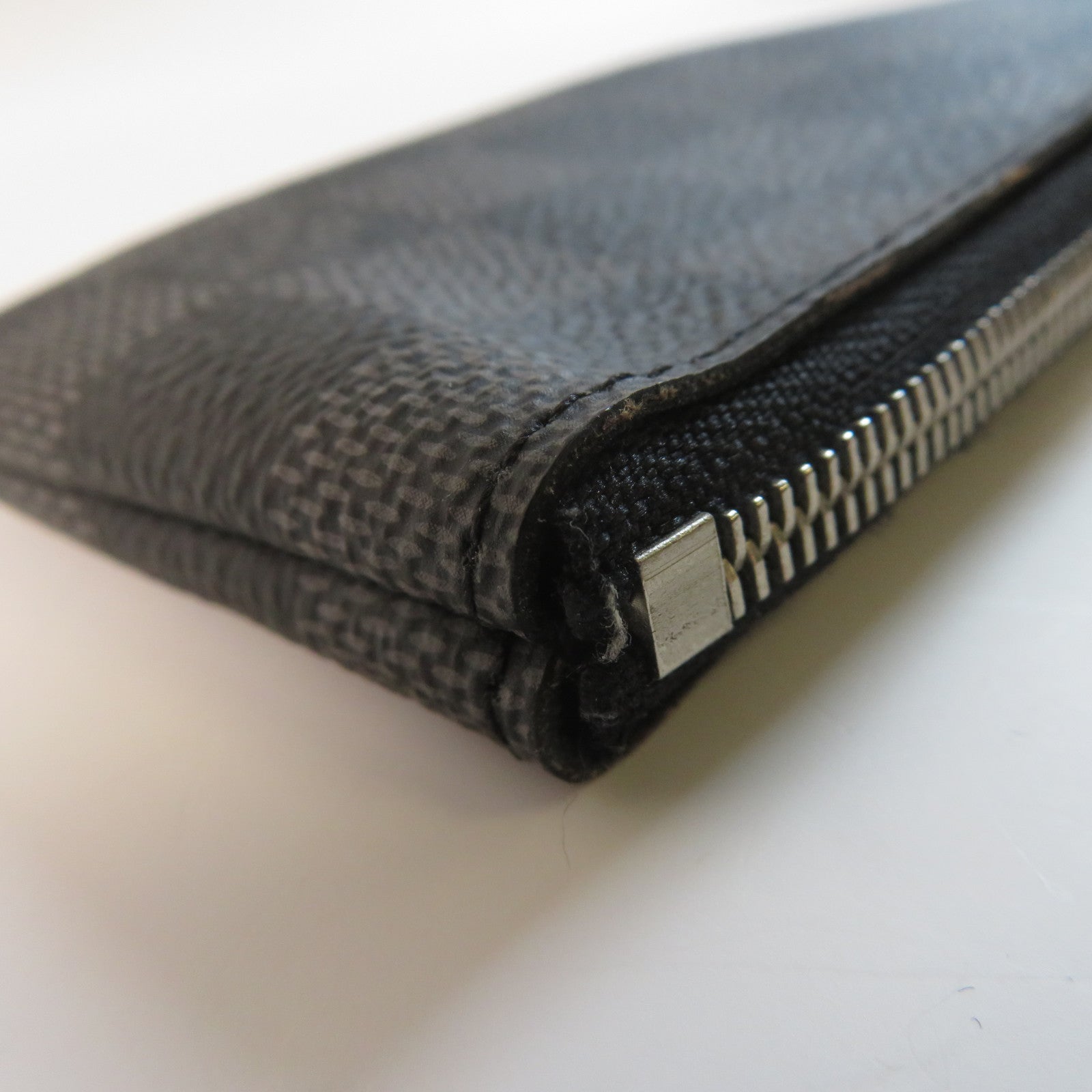 LOUIS VUITTON Damier Graphite Key Pouch銀扣鎖匙包黑色