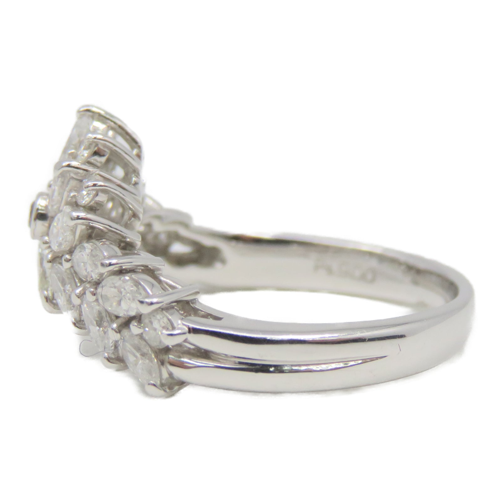 JEWELRY PT900白金Diamond Ring 1.0ct钻石戒指US#5