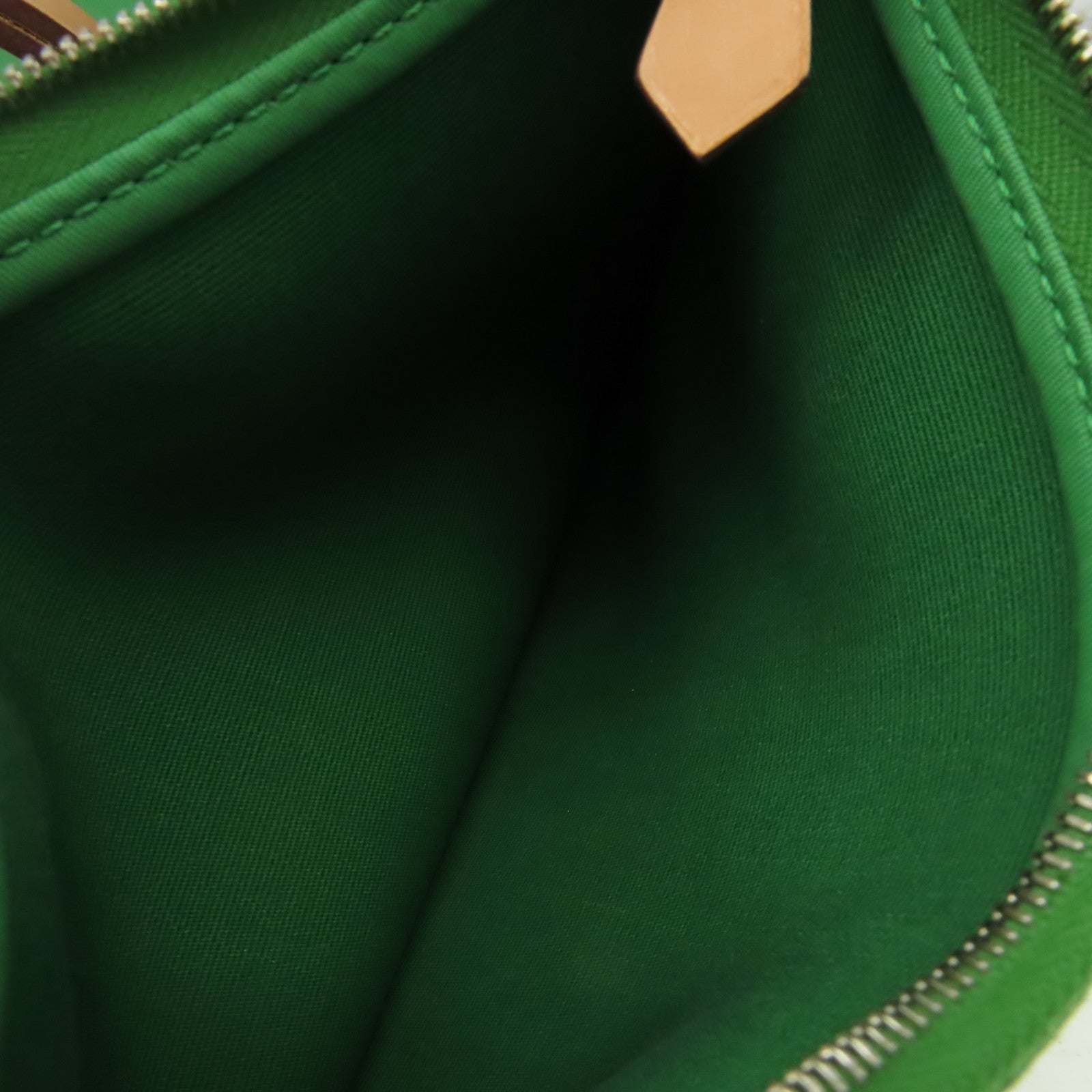HERMES 帆布Herbag PM 2Way Shoulder Bag銀扣手挽肩背兩用袋Cactus鴨綠色