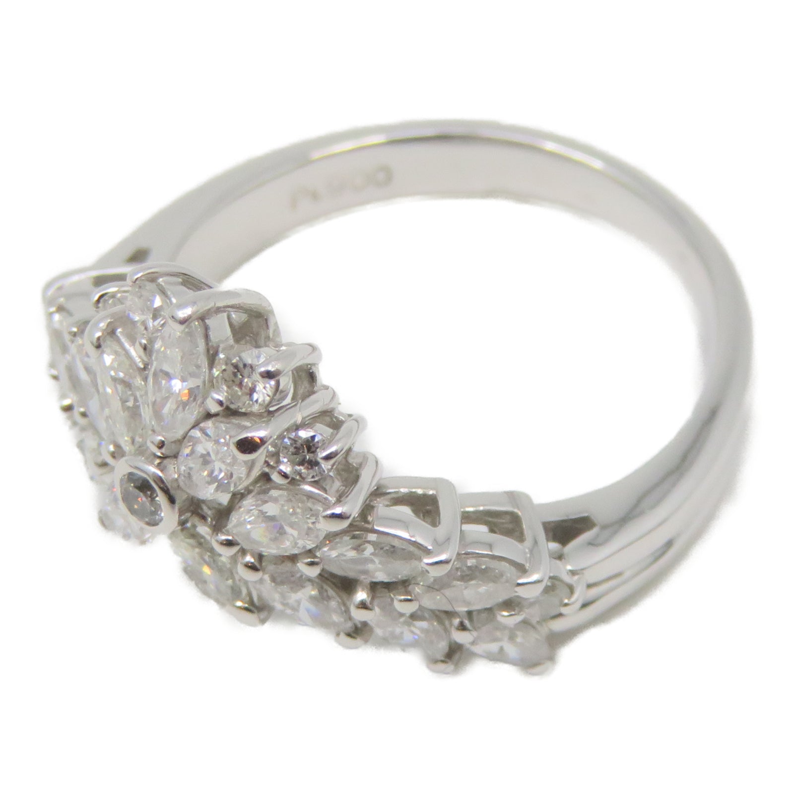 JEWELRY PT900白金Diamond Ring 1.0ct钻石戒指US#5