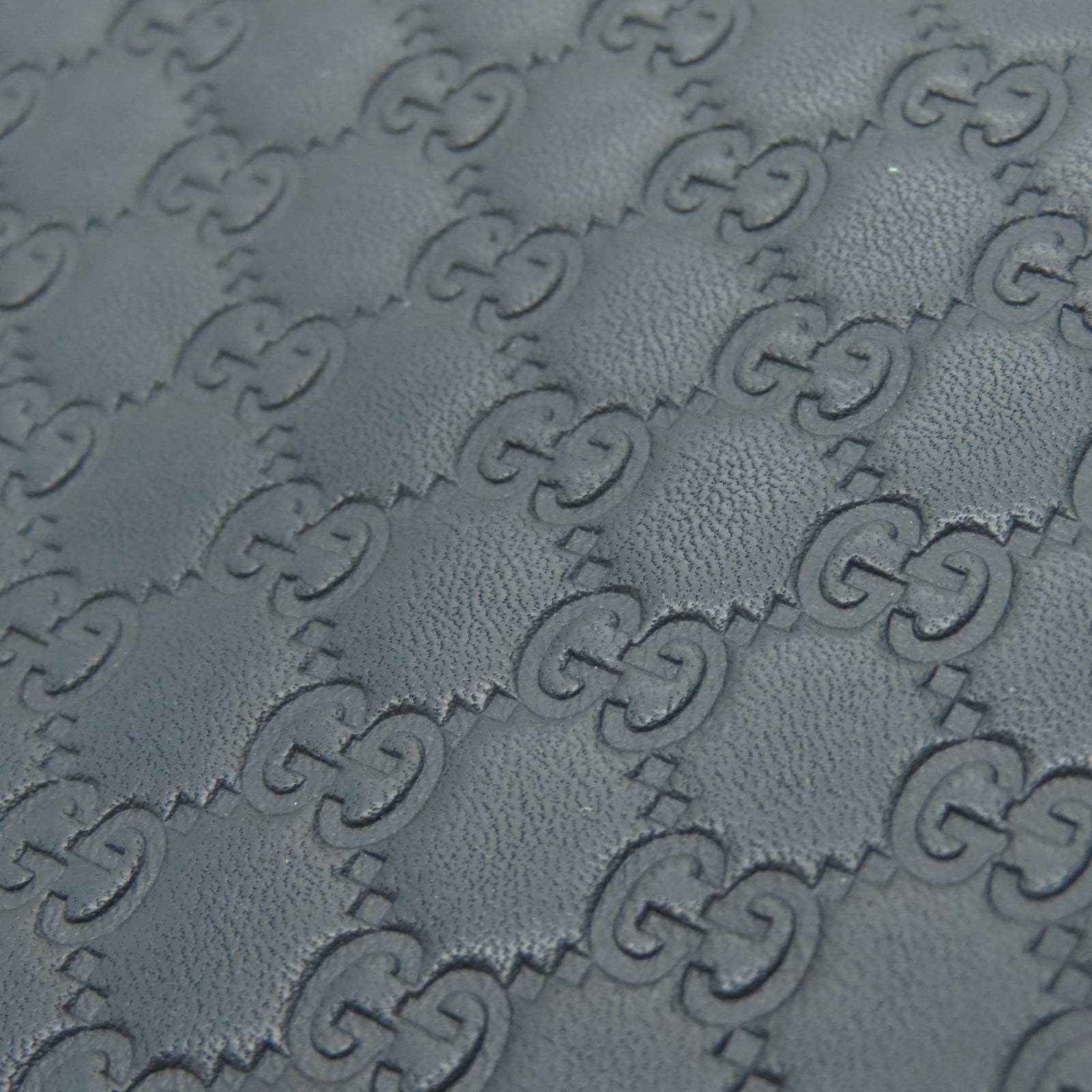 GUCCI 牛皮皮革Zipper Long Wallet銀扣拉錬長錢包藍色