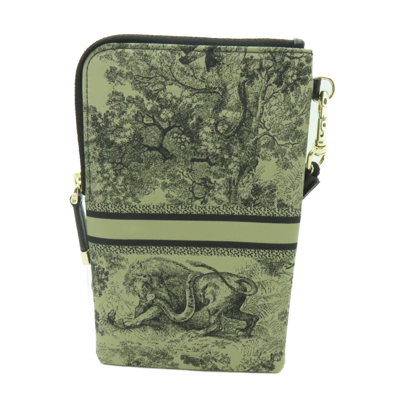 Dior 布料Travel Multifunctional Pouch金扣肩背袋米色