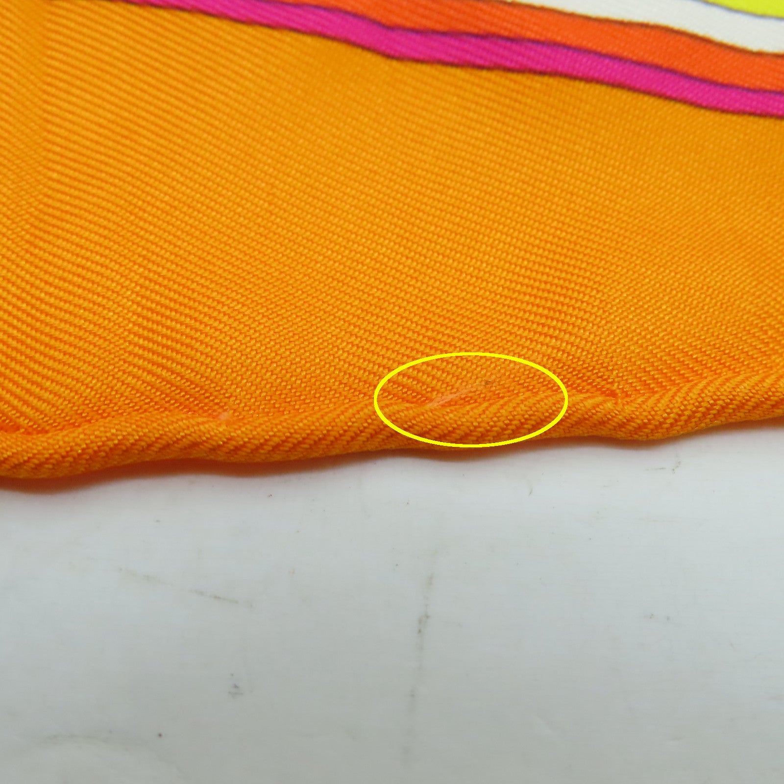 HERMES 【激減優惠】絲質Scarf 90x90絲巾橙色粉紅色彩色