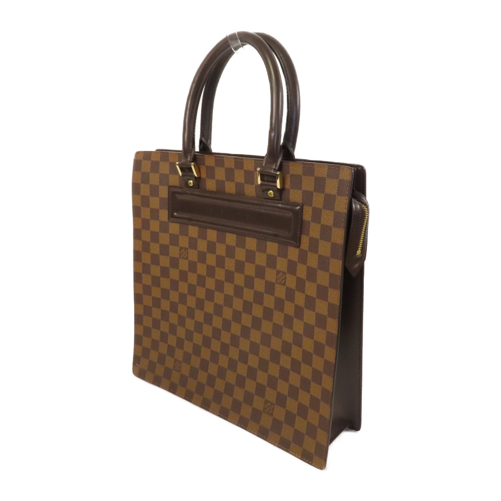 LOUIS VUITTON Damier Ebene Venice金扣手挽袋啡色