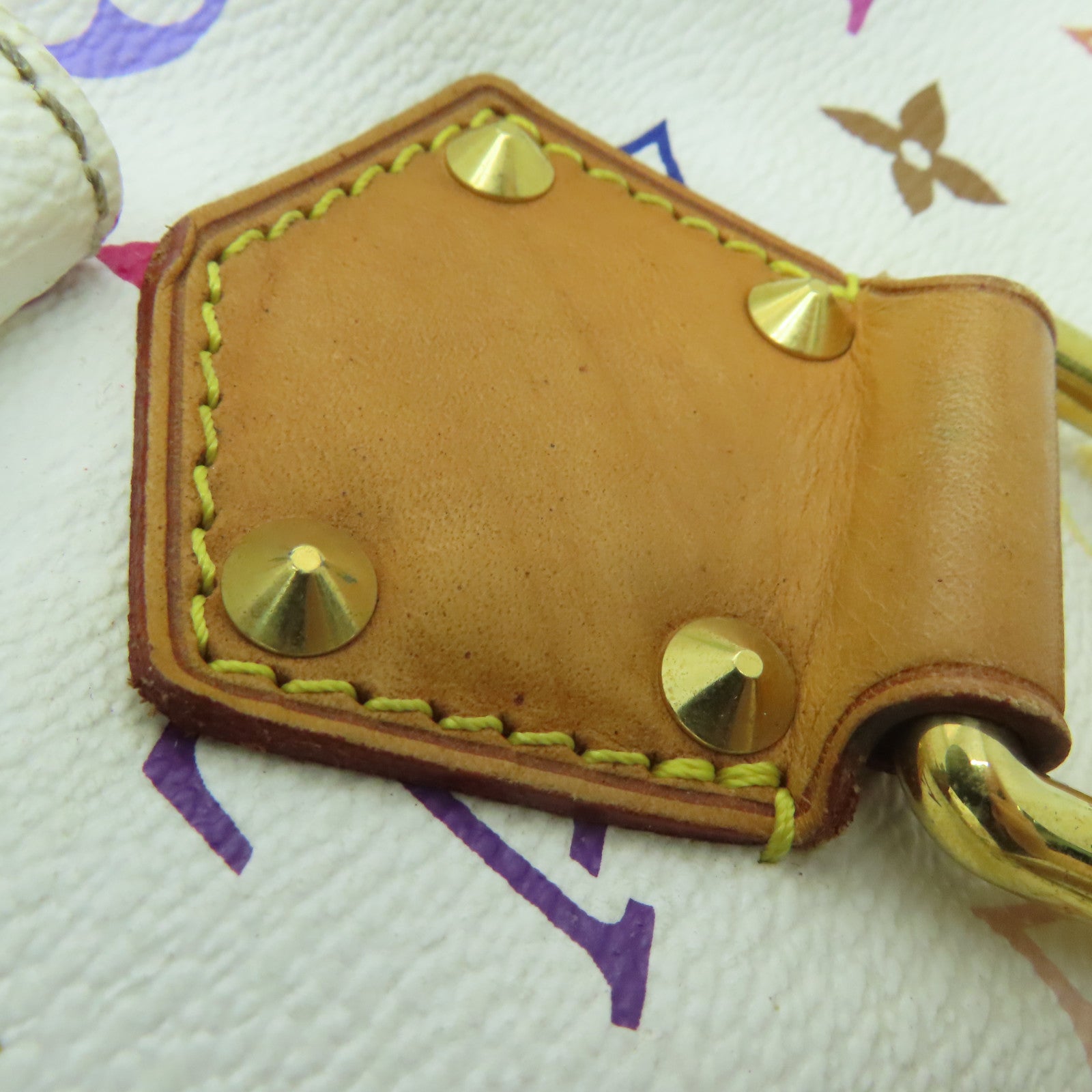 LOUIS VUITTON 【激減優惠】Monogram Multicolore Speedy 30金扣手挽袋白色彩色
