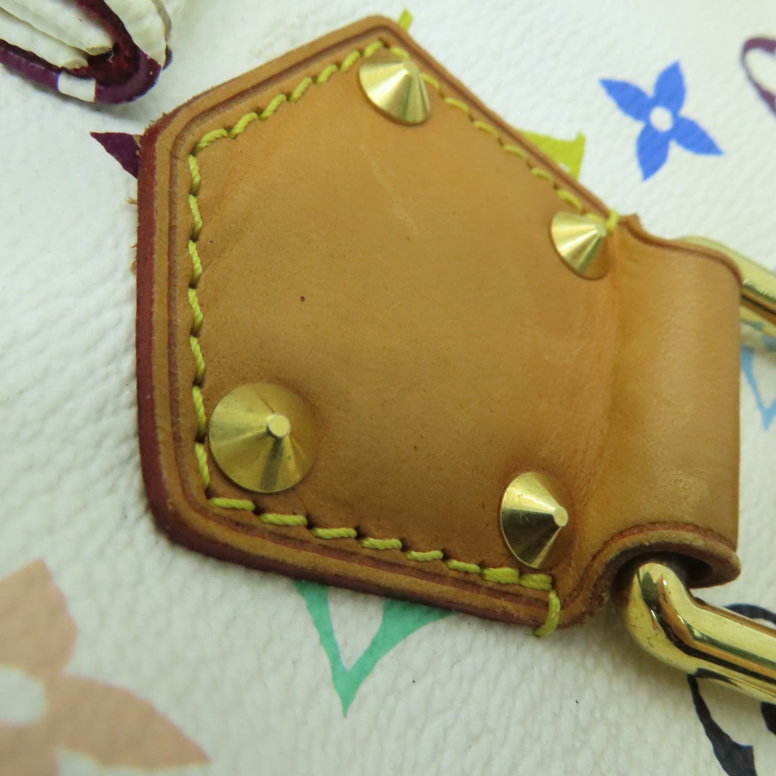 LOUIS VUITTON 【激減優惠】Monogram Multicolore Speedy 30金扣手挽袋白色彩色