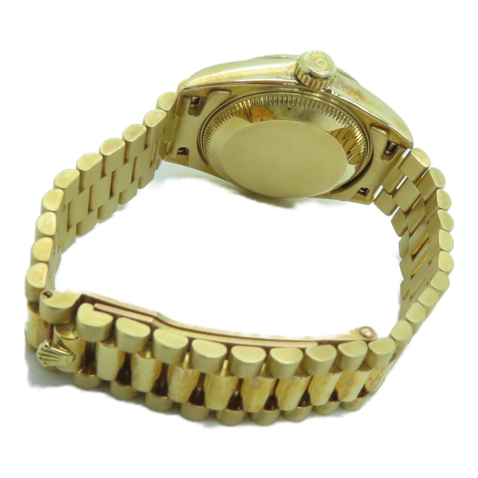 ROLEX Datejust 18K黃金/不鏽鋼手錶自動機芯金色