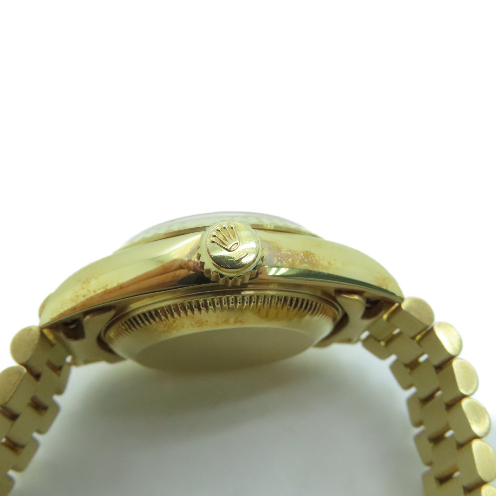 ROLEX Datejust 18K黃金/不鏽鋼手錶自動機芯金色