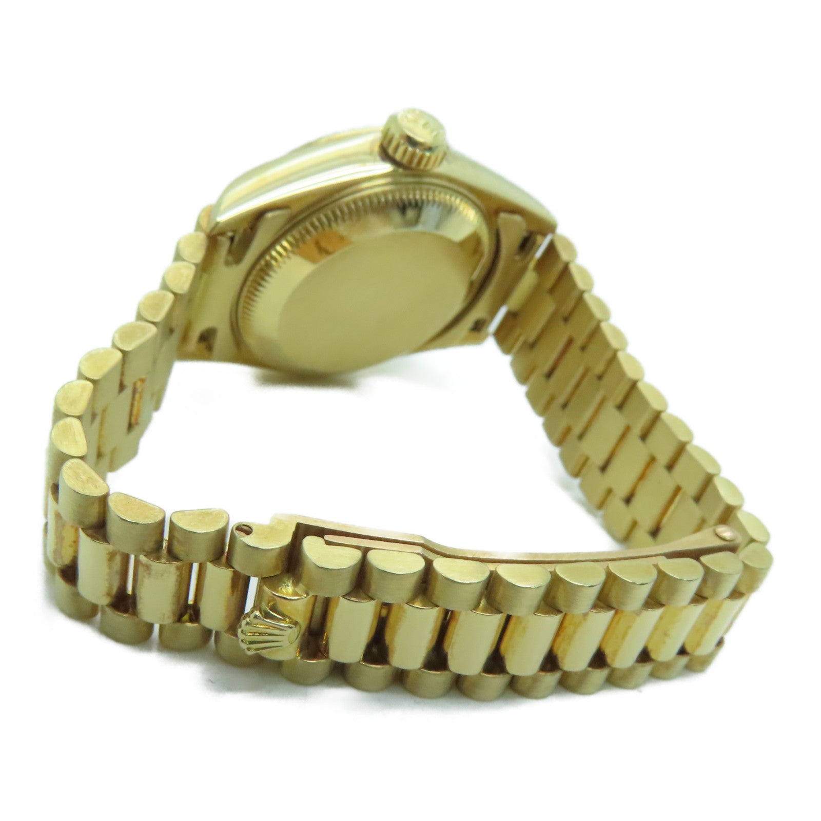 ROLEX Datejust 18K黃金/不鏽鋼手錶自動機芯金色