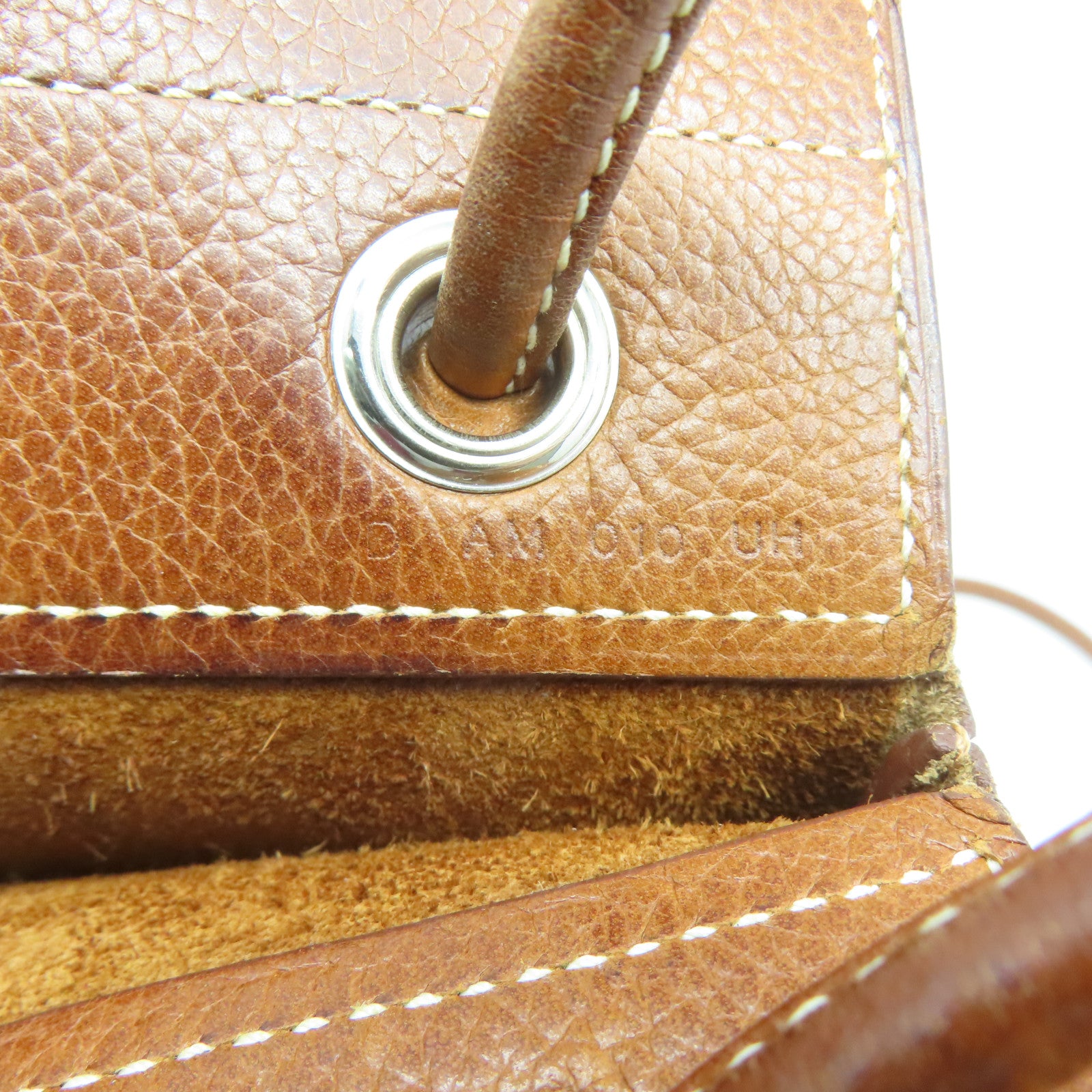 HERMES Barenia Faubourg皮革Aline Mini銀扣肩背袋啡色