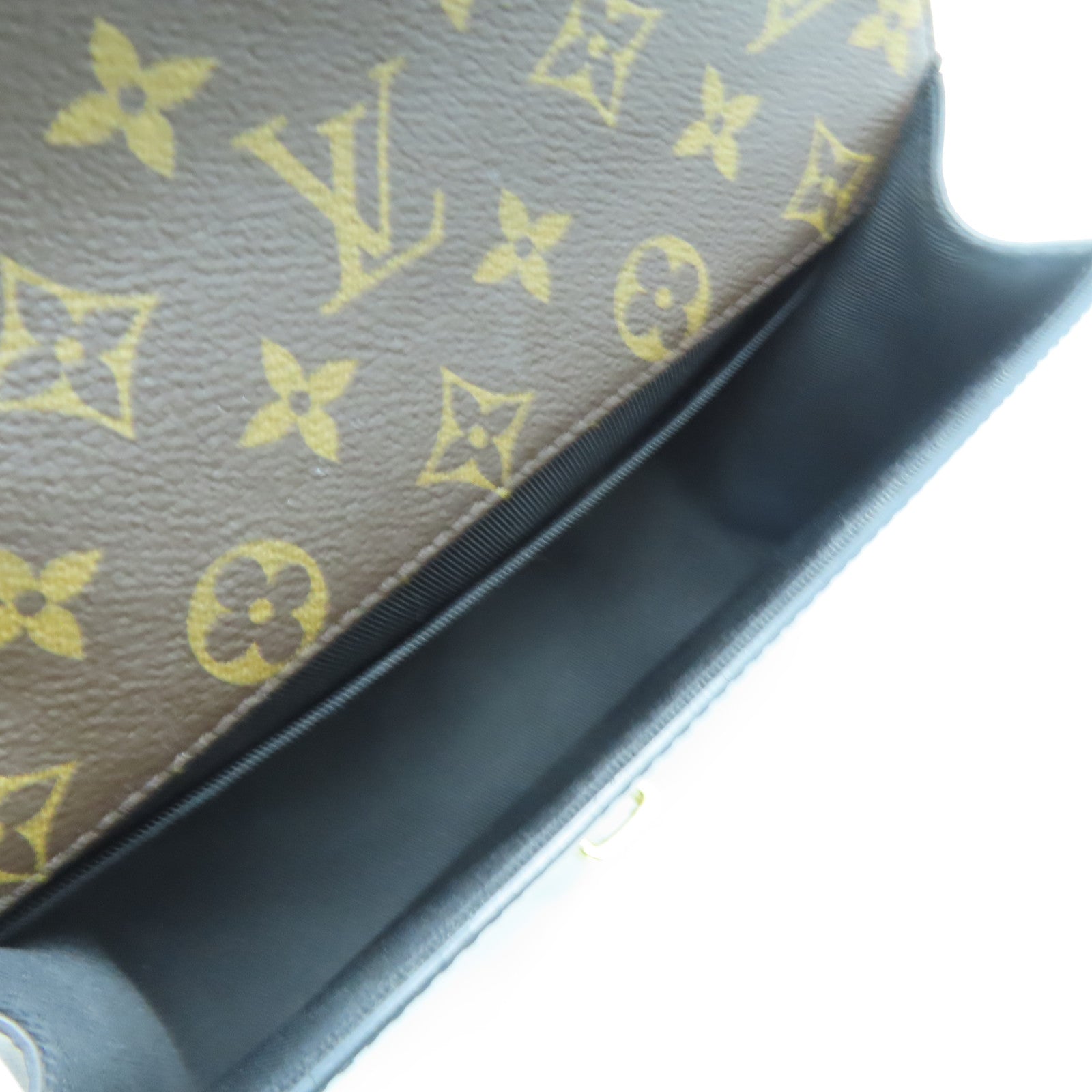LOUIS VUITTON Monogram Vernis CherryWood BB金扣手挽肩背兩用袋黑色