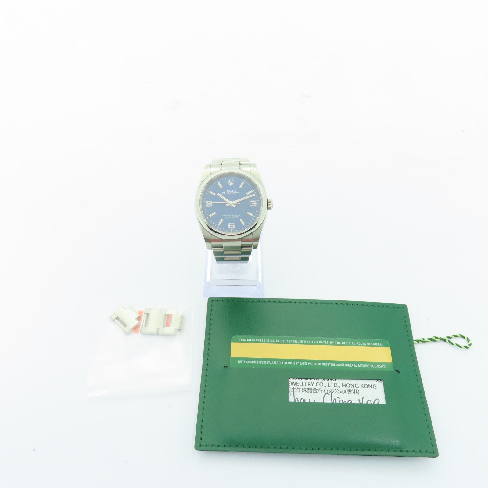ROLEX Oyster Perpetual不鏽鋼手錶自動機芯藍色