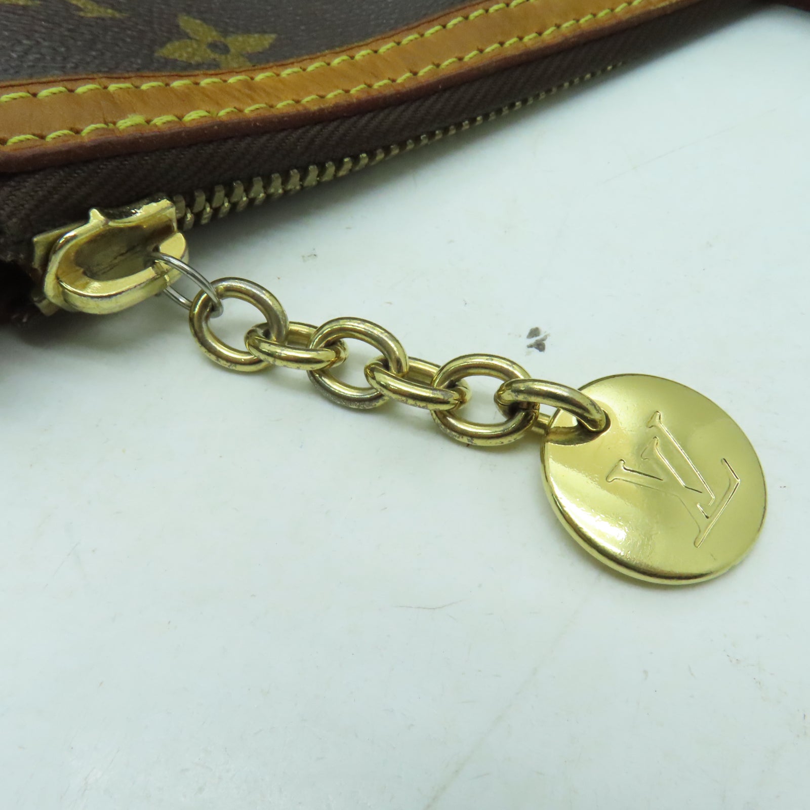 LOUIS VUITTON Monogram Palermo GM金扣手挽肩背兩用袋啡色