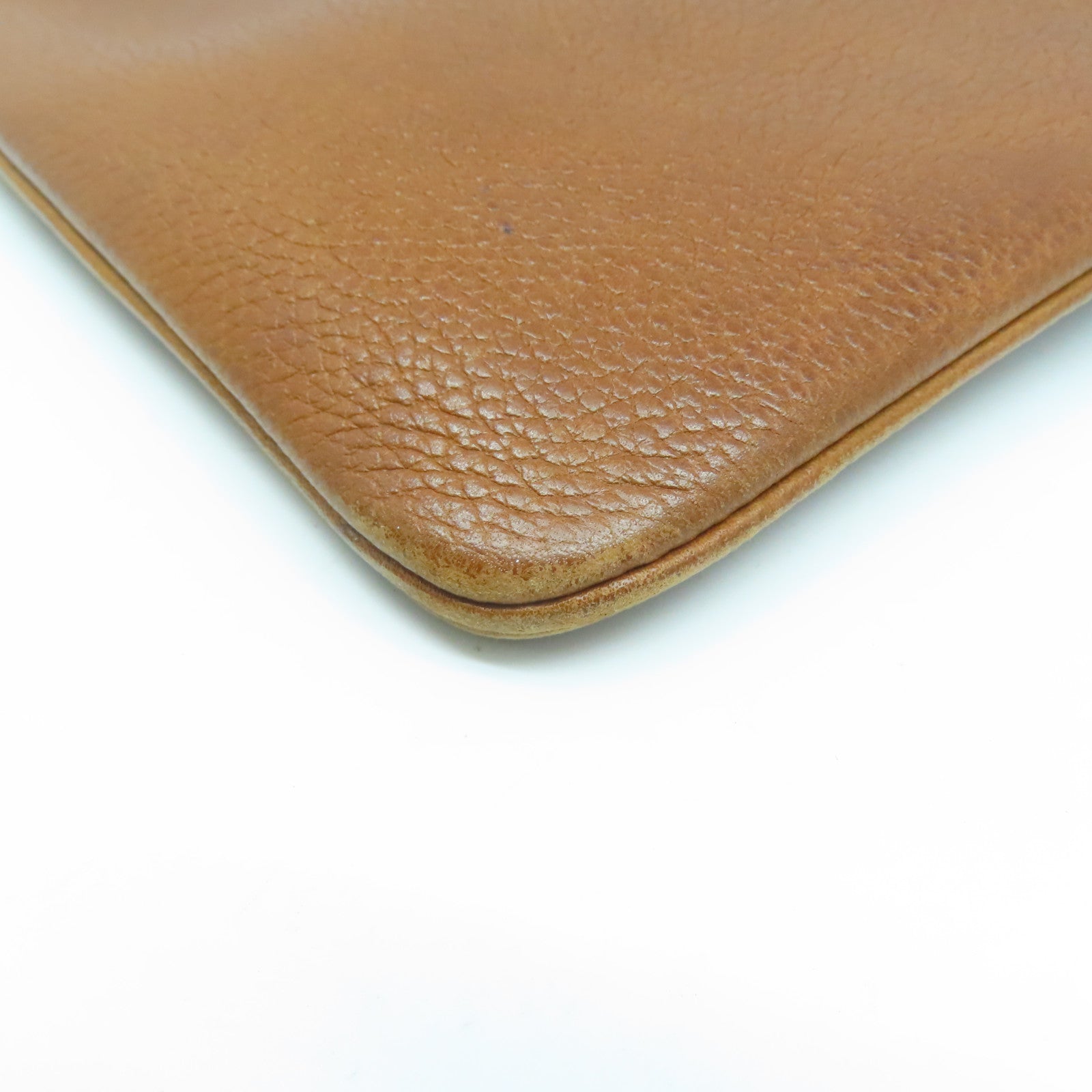 HERMES Barenia Faubourg皮革Aline Mini銀扣肩背袋啡色