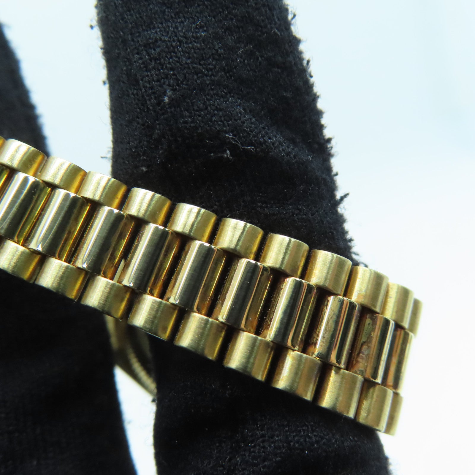 ROLEX Datejust 18K黃金/不鏽鋼手錶自動機芯金色