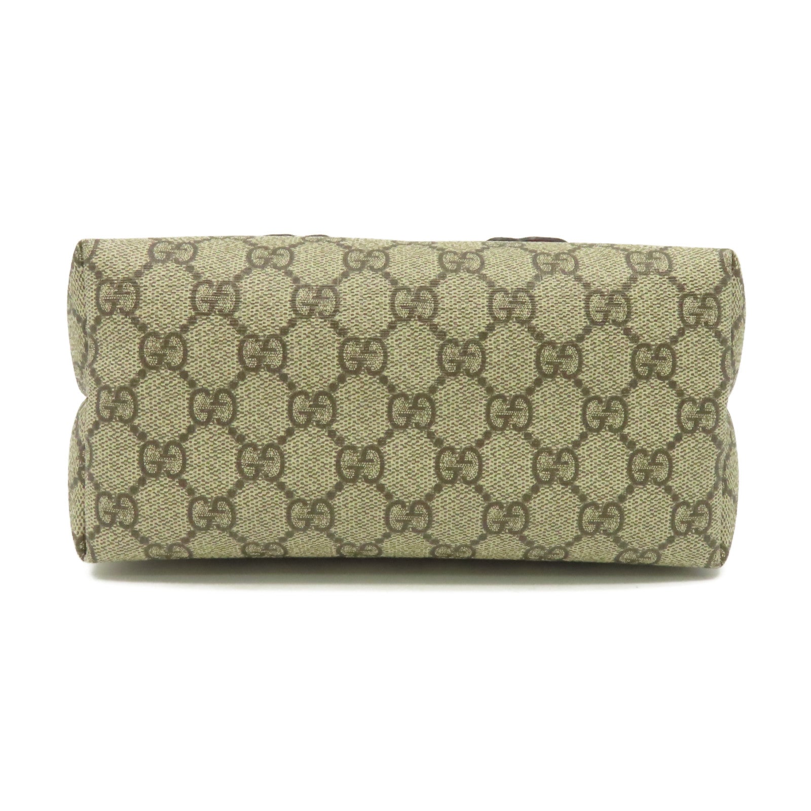 GUCCI 塗層帆布Hand Bag手挽袋啡色/紅色